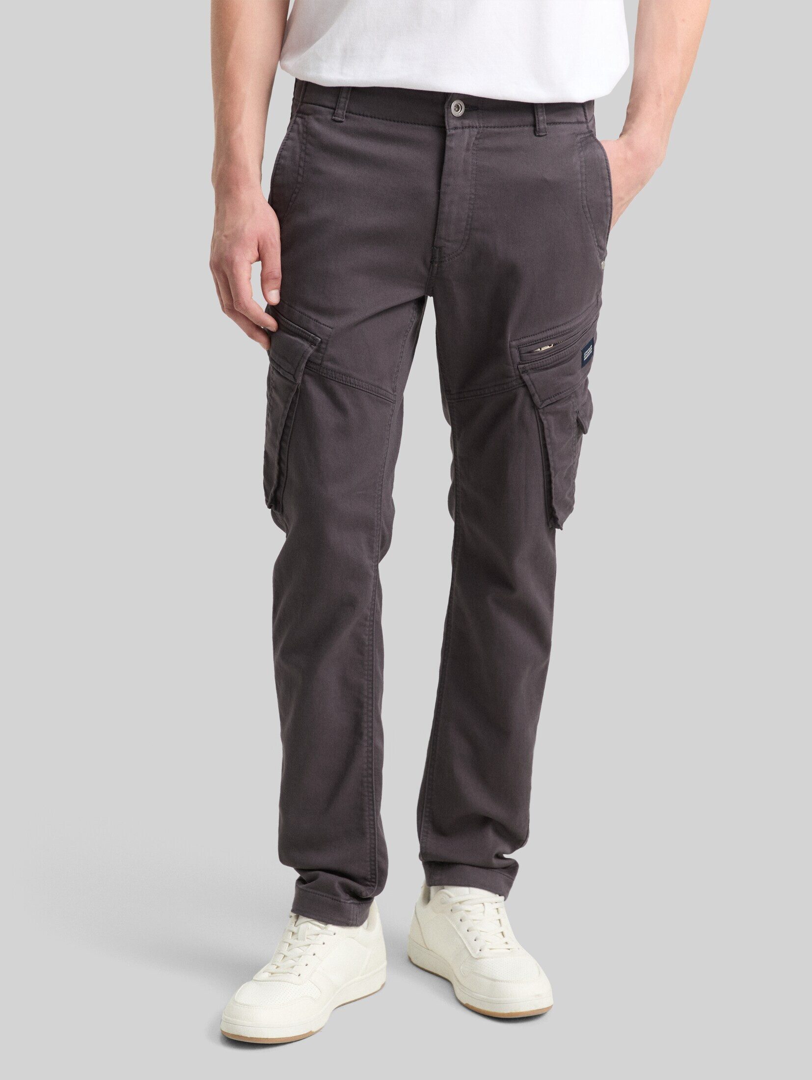 TOM TAILOR Chinohose Hosen & Chino Tapered Cargo Hose mit Stretch