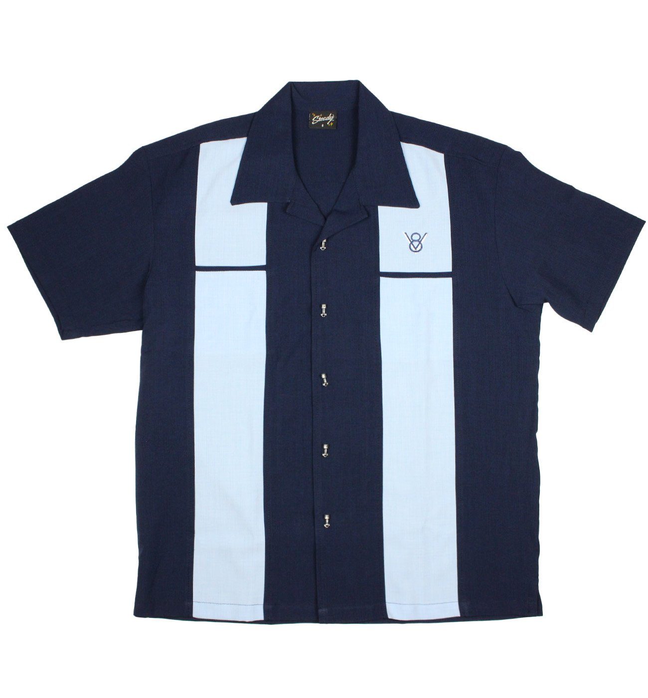 Steady Clothing Kurzarmhemd Classy Piston Blau günstig online kaufen