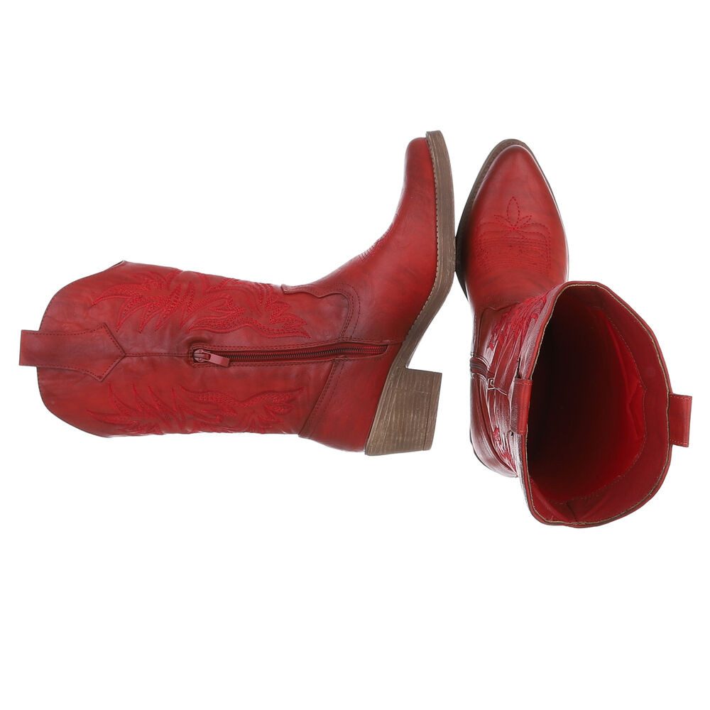 Ital-Design Eleganter Westernstiefel mit Stickerei für Damen Westernstiefel günstig online kaufen