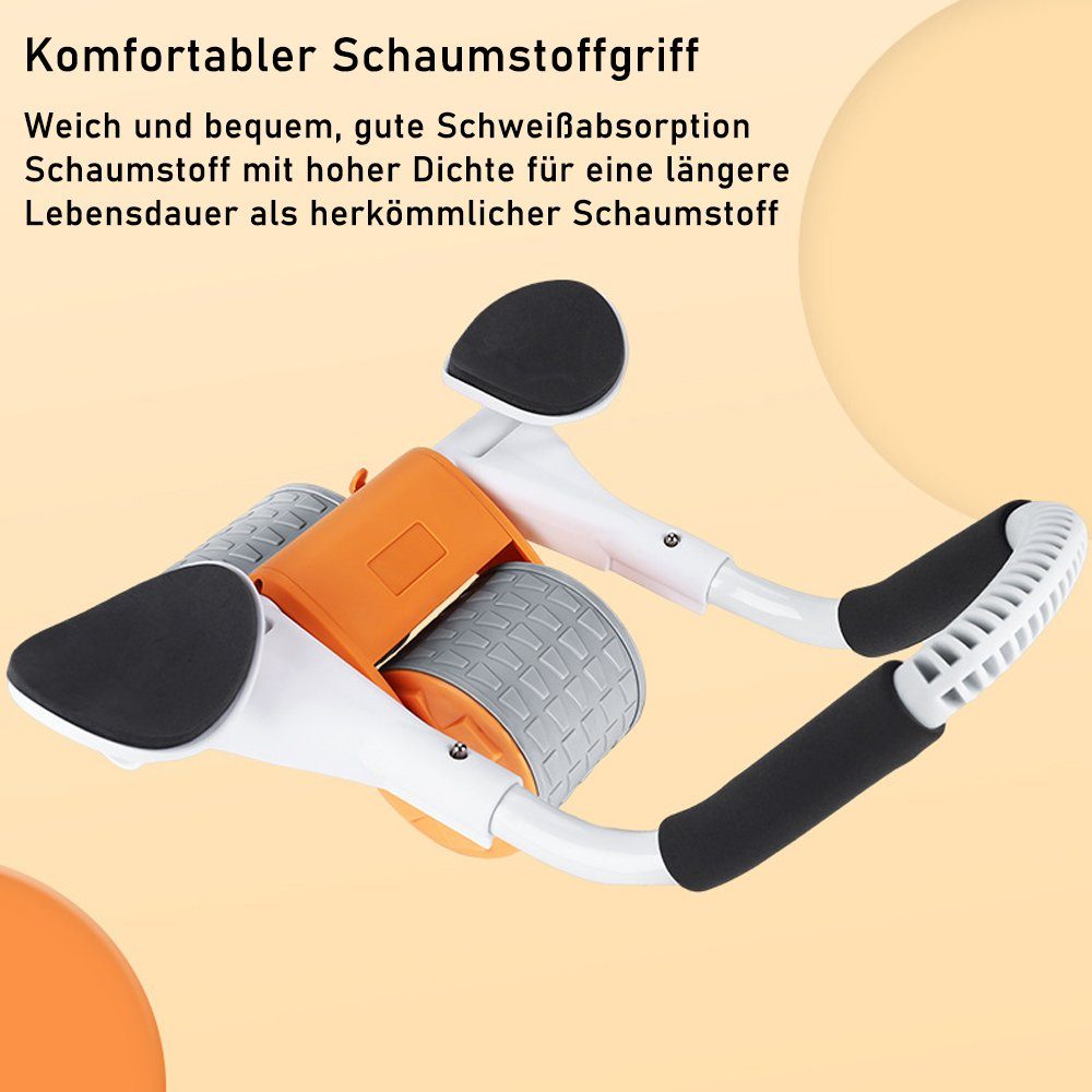 mit Automatische AB-Roller NUODWELL Bauchmuskeltrainer Ellbogenstütze, Rebound-Bauchrolle