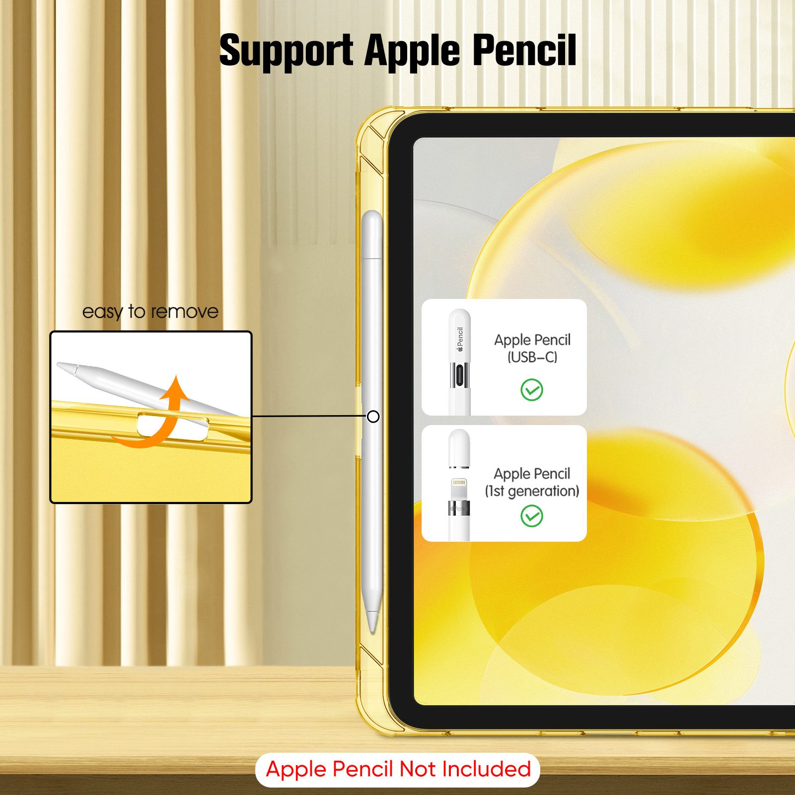Fintie Tablet-Hülle für iPad 11 Generation 11‘’ 2025 (A16), iPad 10 Generation 10.9'' 2022, ultradünn, mit Stifthalter, transparenter Rückseite, Auto Schlaf/Wac – Bild 4 von 5