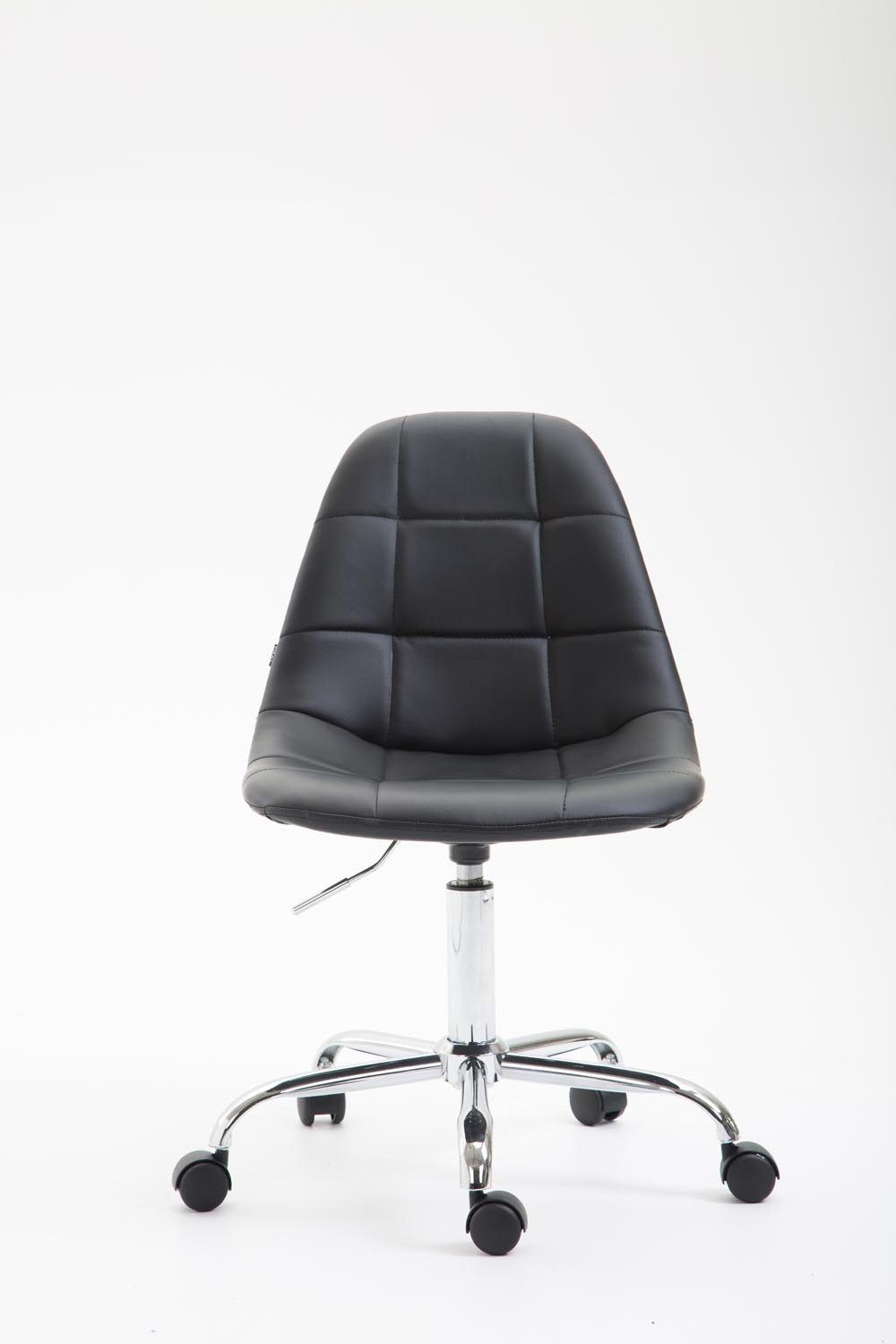 CLP Schreibtischstuhl Reims Kunstleder, drehbar höhenverstellbar schwarz und