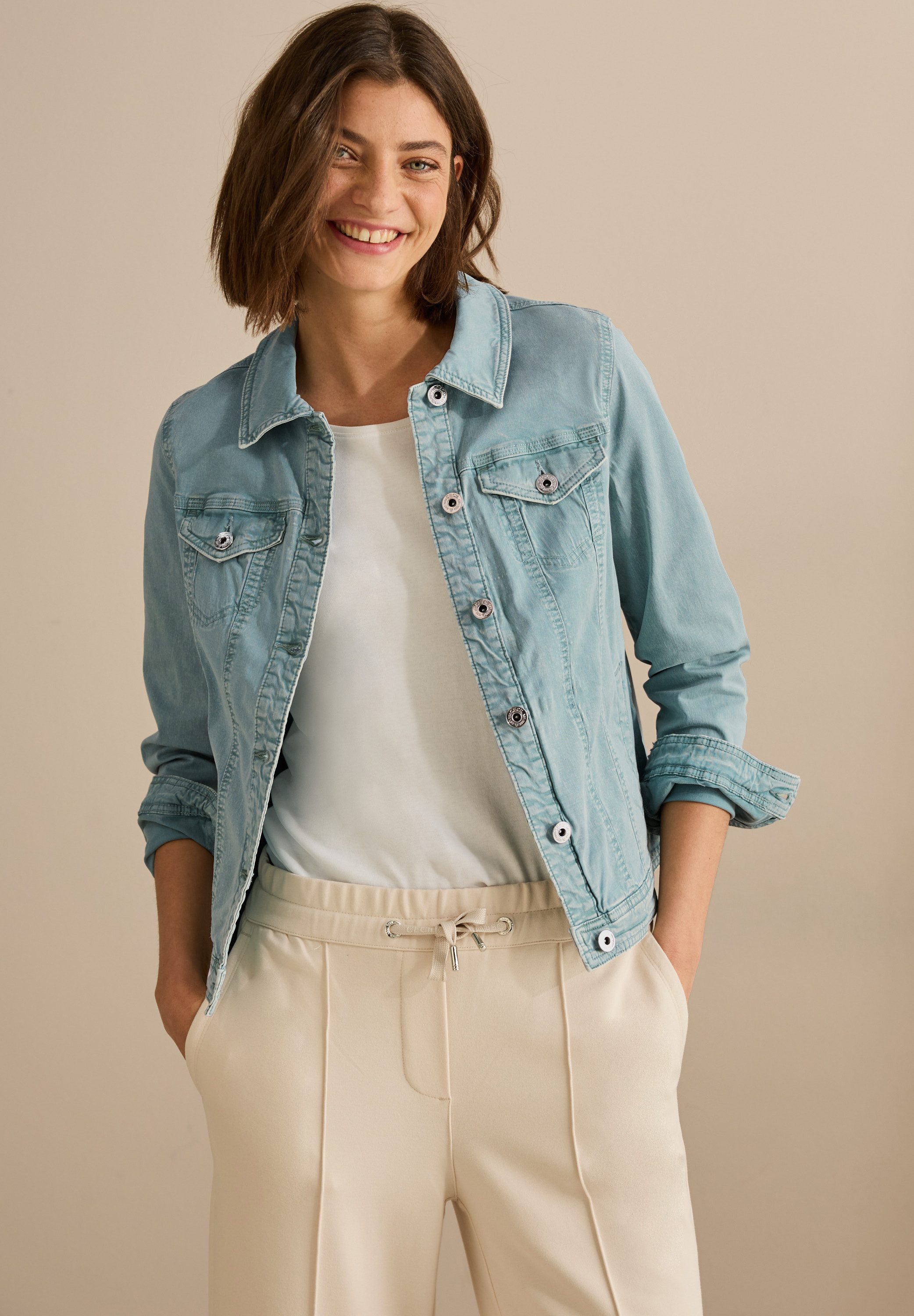 CECIL Jeansjacke mit Brusttaschen günstig online kaufen