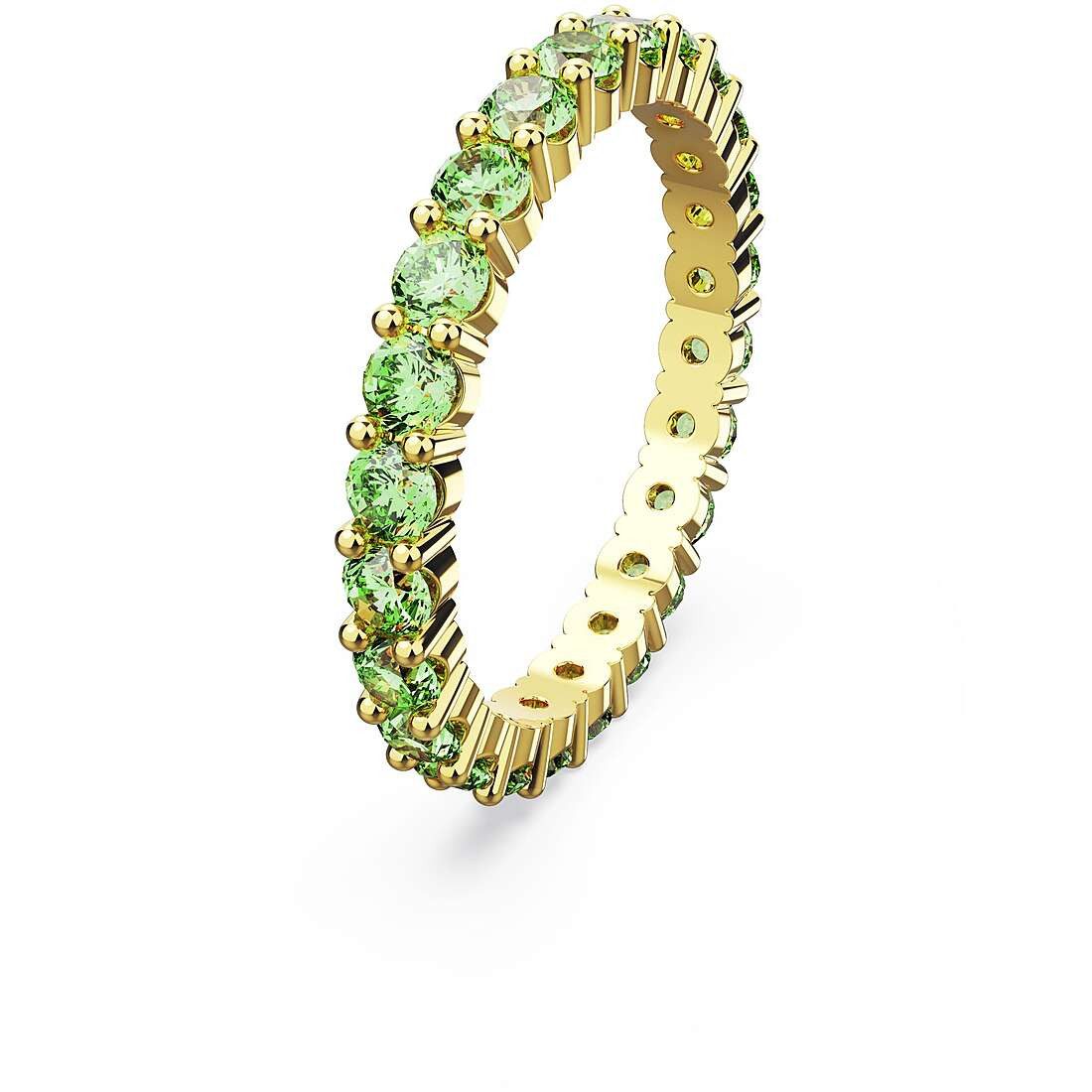 Swarovski Fingerring Matrix Ring Rundschliff, Grün, günstig online kaufen