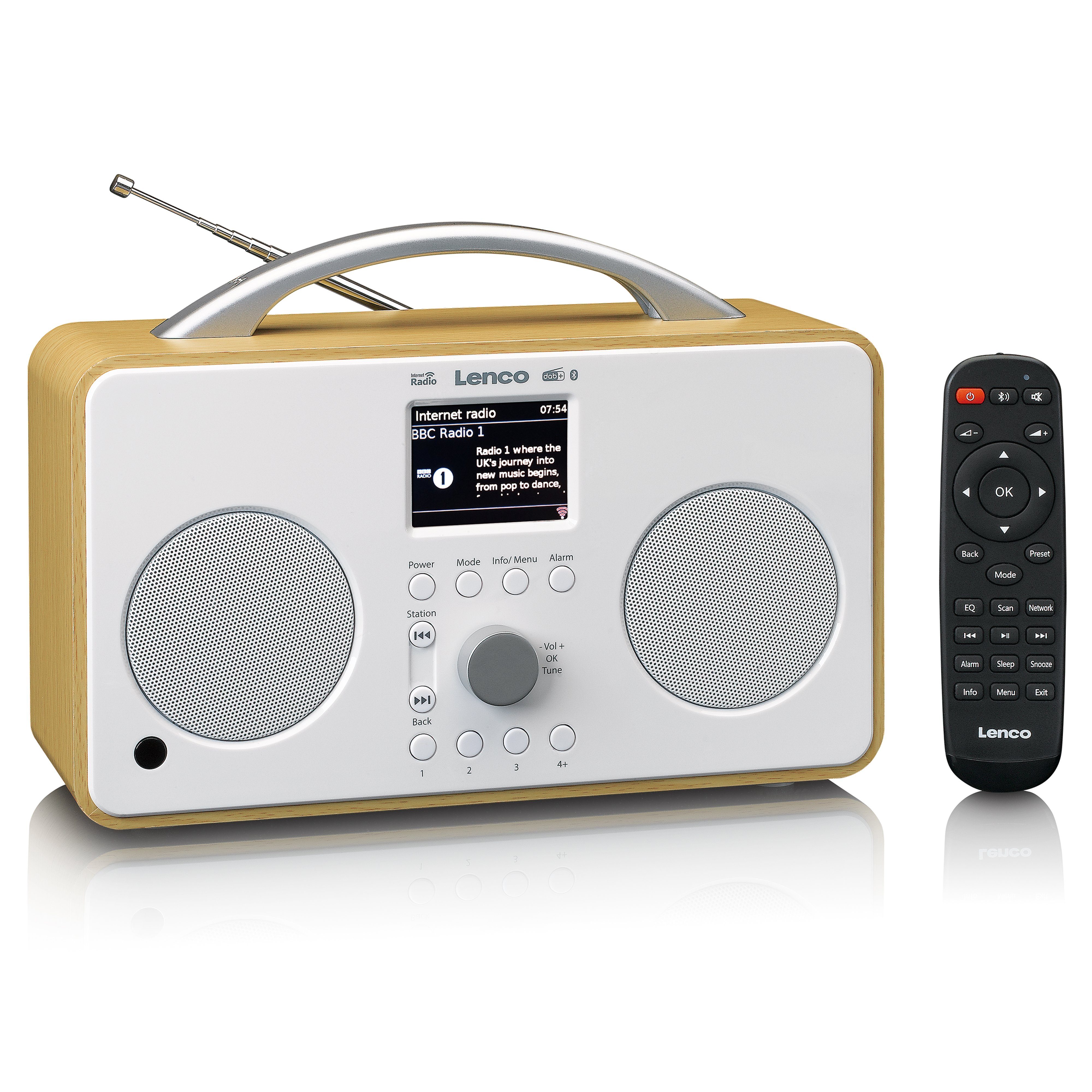 Lenco PIR-645WH Internet-Radio (DAB,FM,Internet) Holz