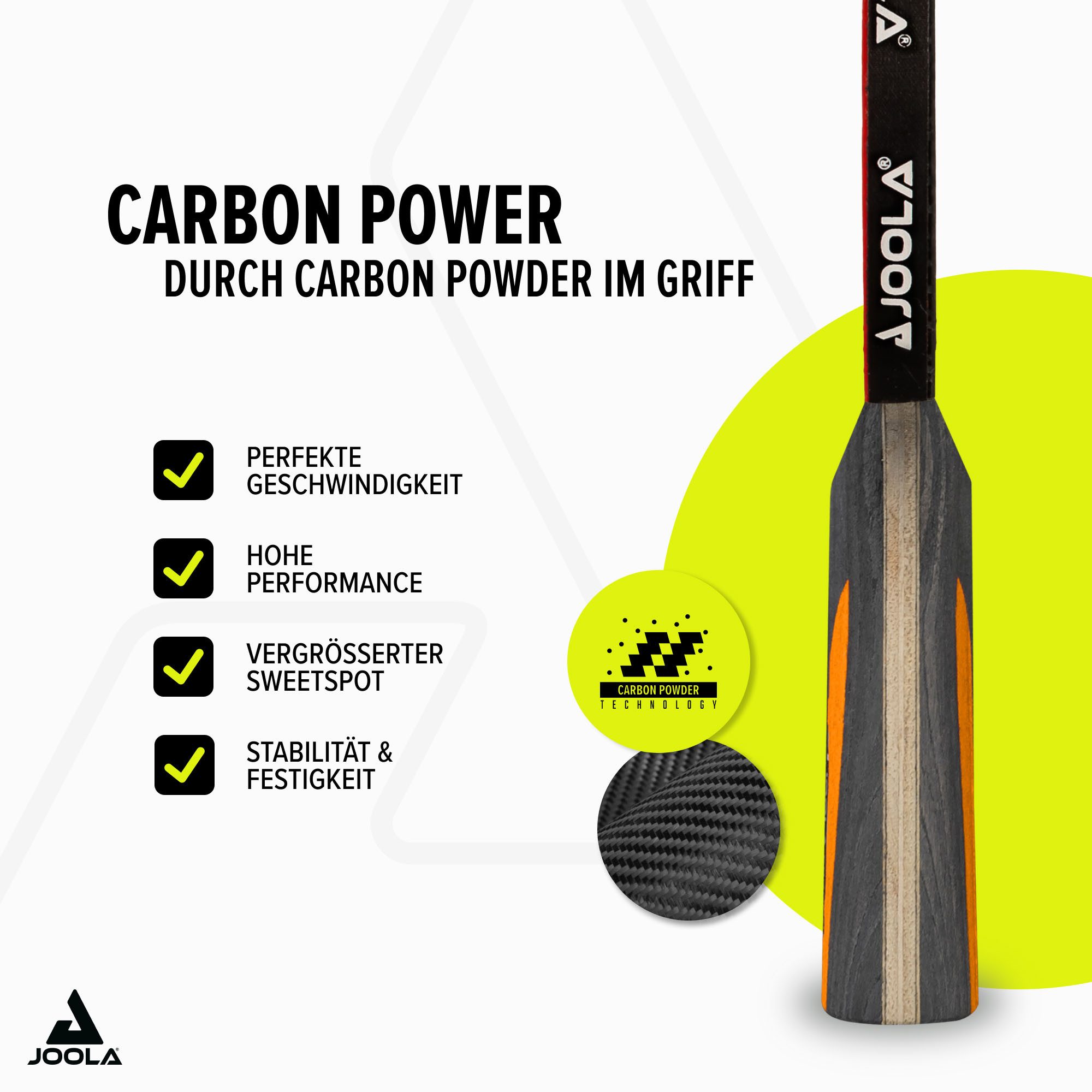 Joola Tischtennisschläger Carbon Control (Packung)