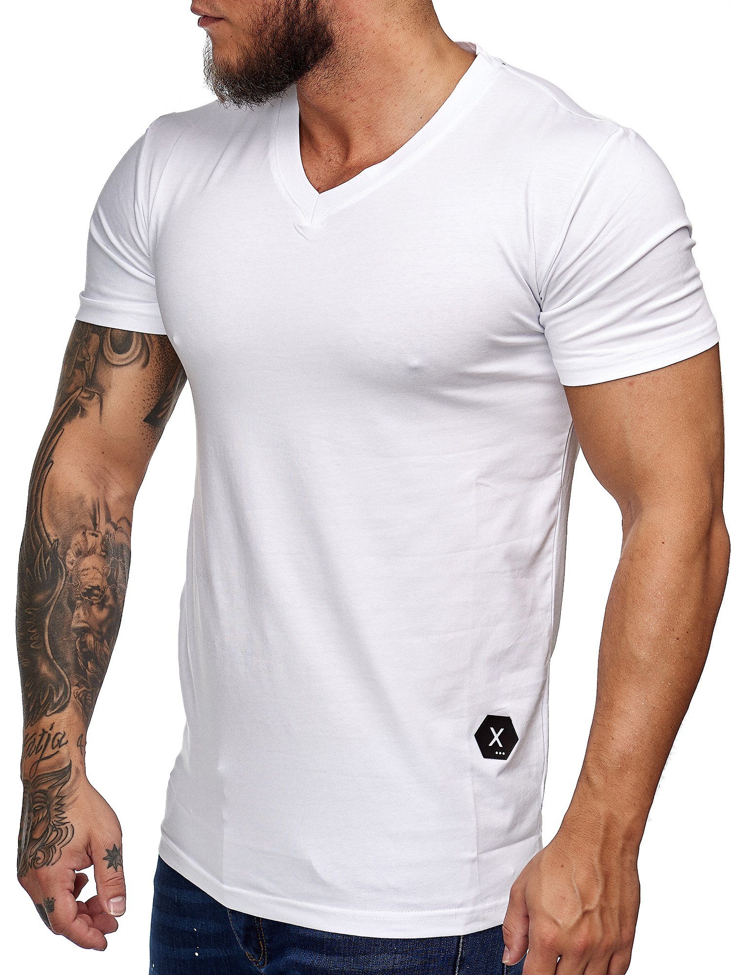 T-Shirt (1-tlg) 9031 Code47 T-Shirt Weiss