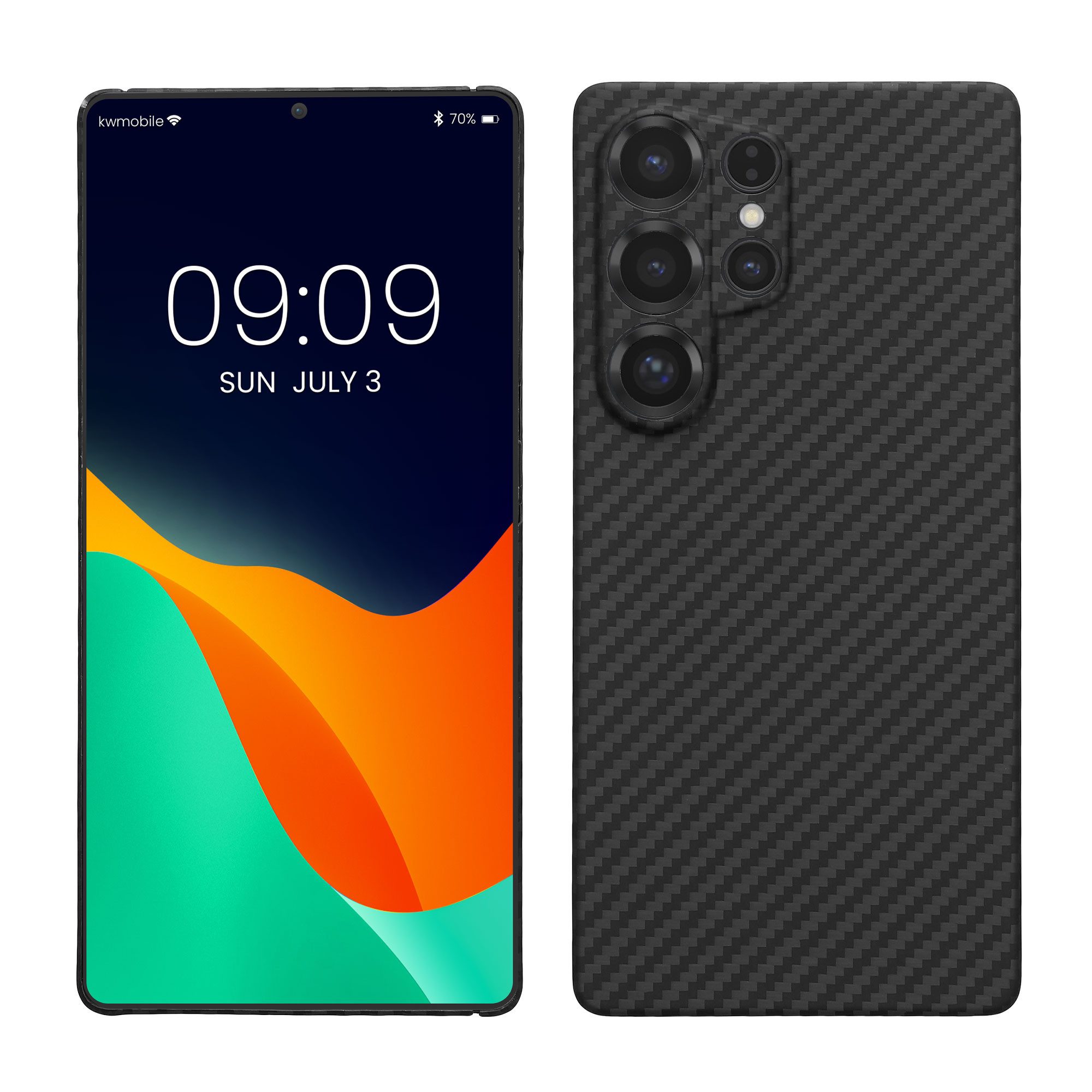 kalibri Handyhülle Hülle für Samsung Galaxy S25 Ultra, Aramid Handy Schutzhülle - Smartphone Cover Case