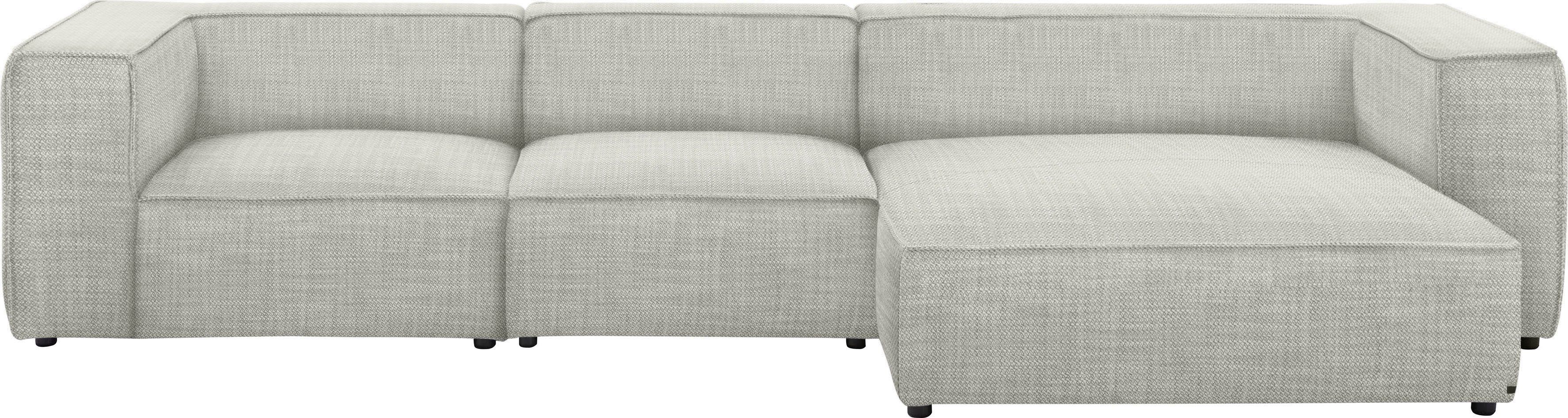 W.SCHILLIG Ecksofa around-the-block, mit eleganter Biese, mit Federkern, Breite 341 cm