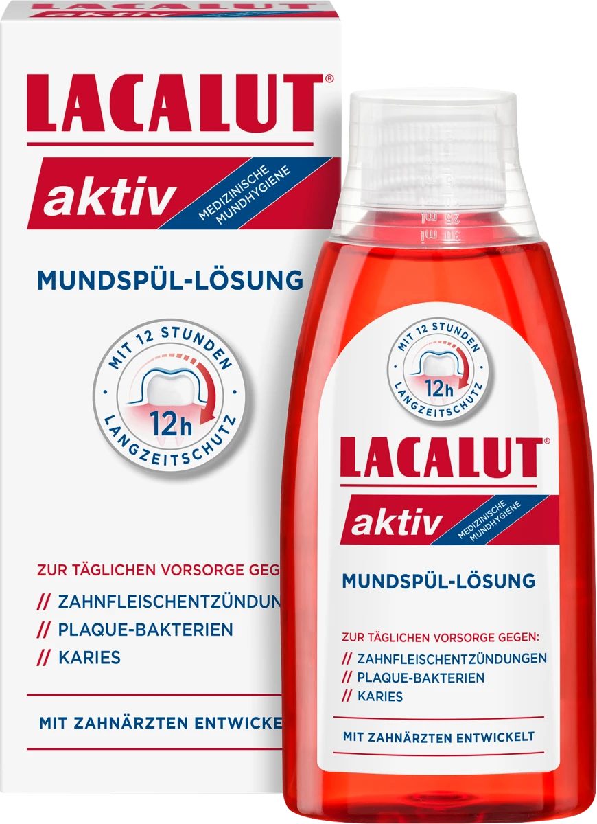 Lacalut Mundwasser Aktiv Mundspüllösung, 300 ml