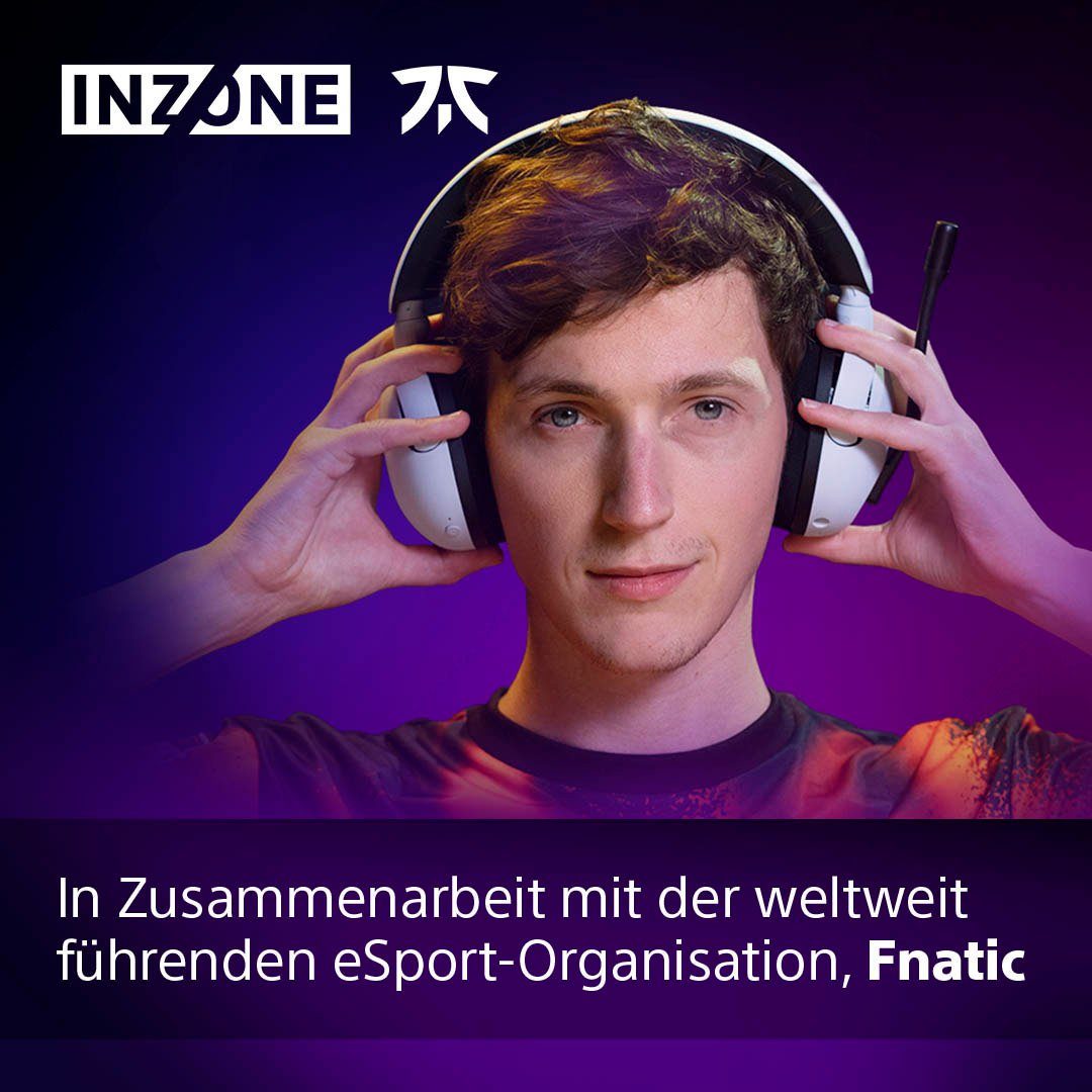 Sony INZONE H5 Gaming-Headset (Rauschunterdrückung, Bluetooth, 360 SpatialSound, 28Std Akkulaufzeit, geringe Latenz, Mic mit AI)