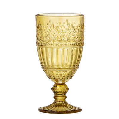 Bloomingville Rotweinglas Feyza, Glas, in Gelb 325ml