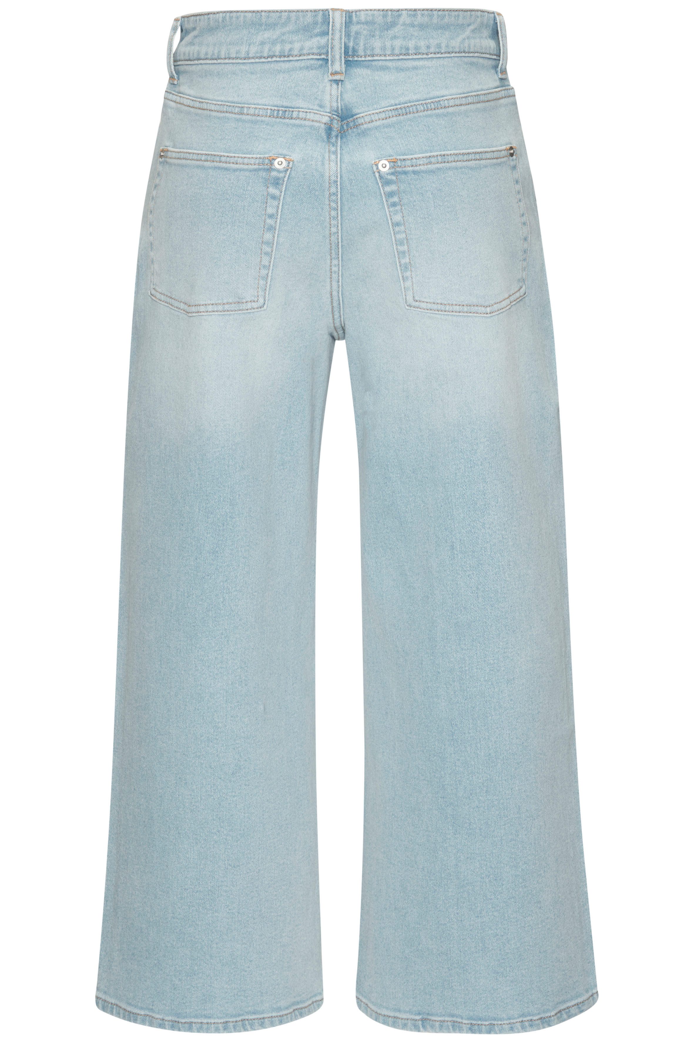 LASCANA 7/8-Jeans in modischer Culotte-Form aus Baumwoll-Denim, Straight-Leg, Sommerhose – Bild 4 von 5