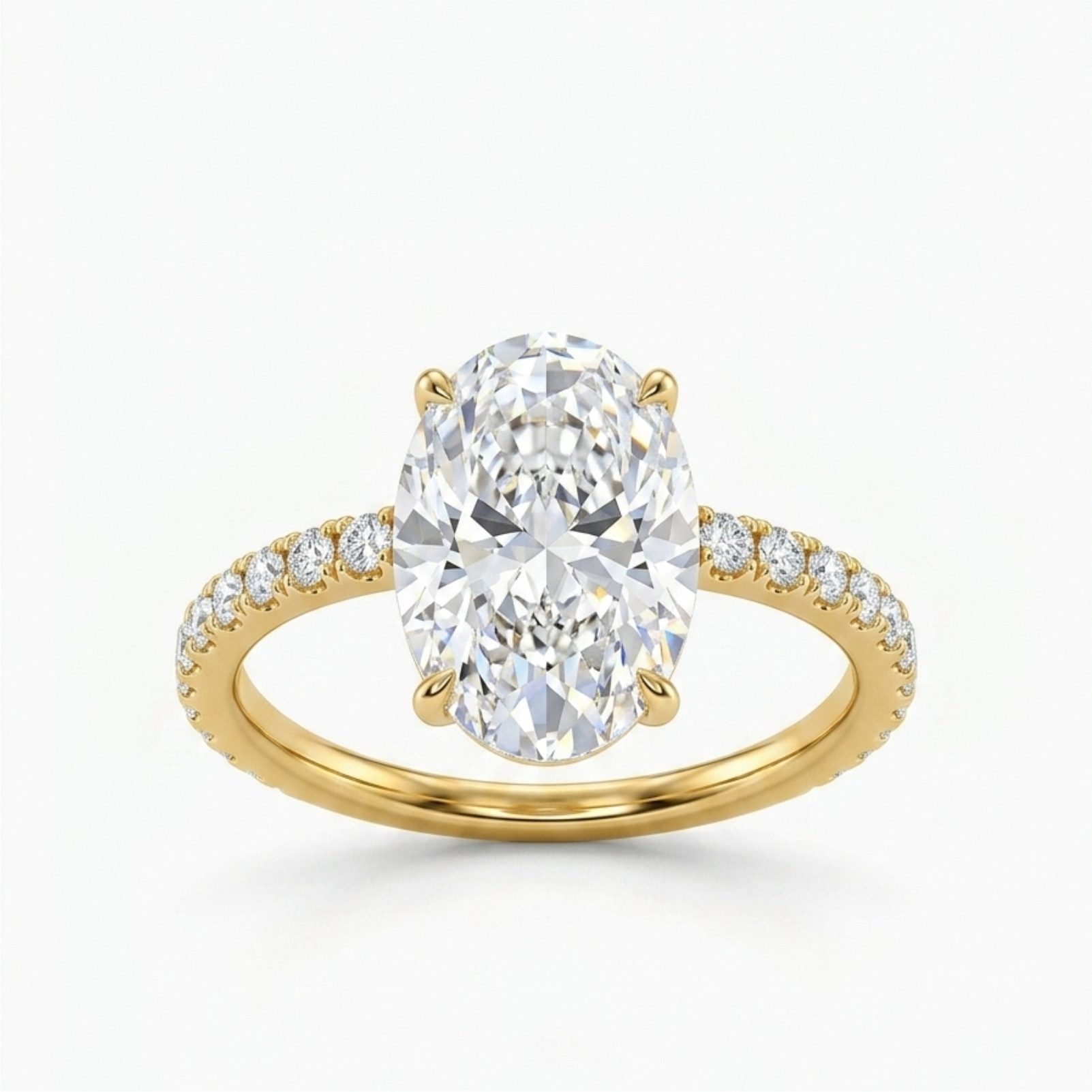 Meeye Diamantring gold ringe damen,verlobungsring paar,geburtstagsring,goldring damen, D,VS1,2ex,Ovaler Diamantschliff,Diamantring,ring mit gravur