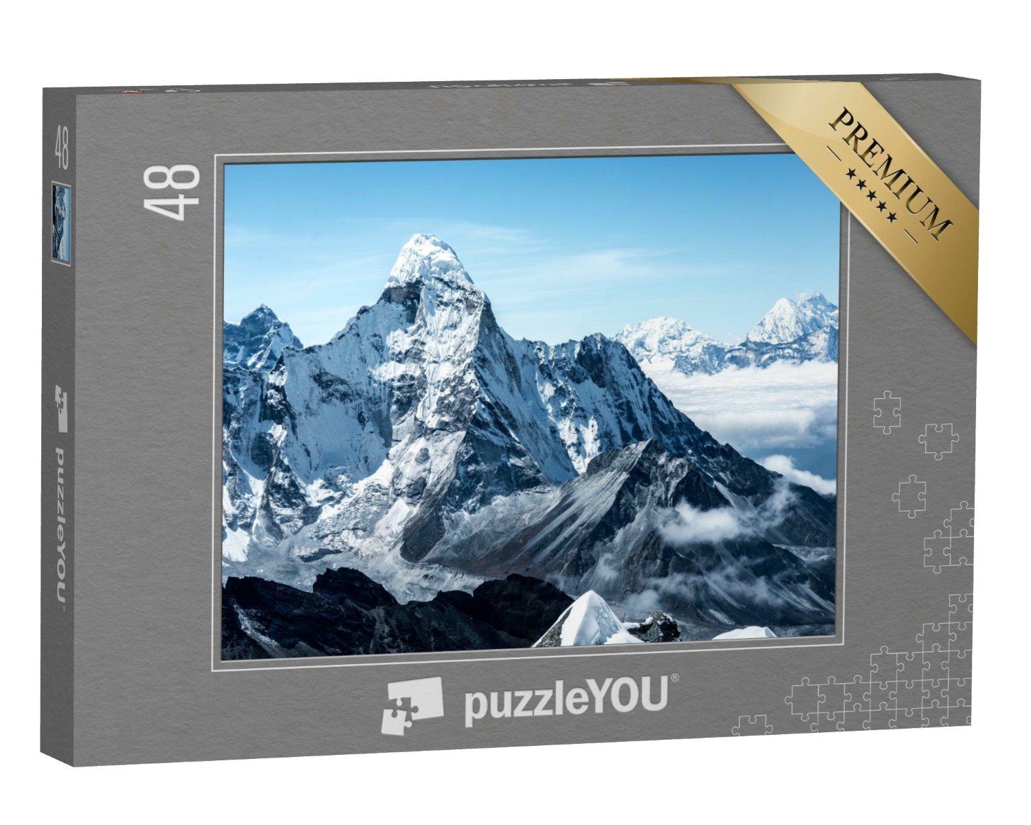 puzzleYOU Puzzle Schneeberge im Himalaya von Nepal, 48 Puzzleteile, puzzleYOU-Kollektionen Himalaya