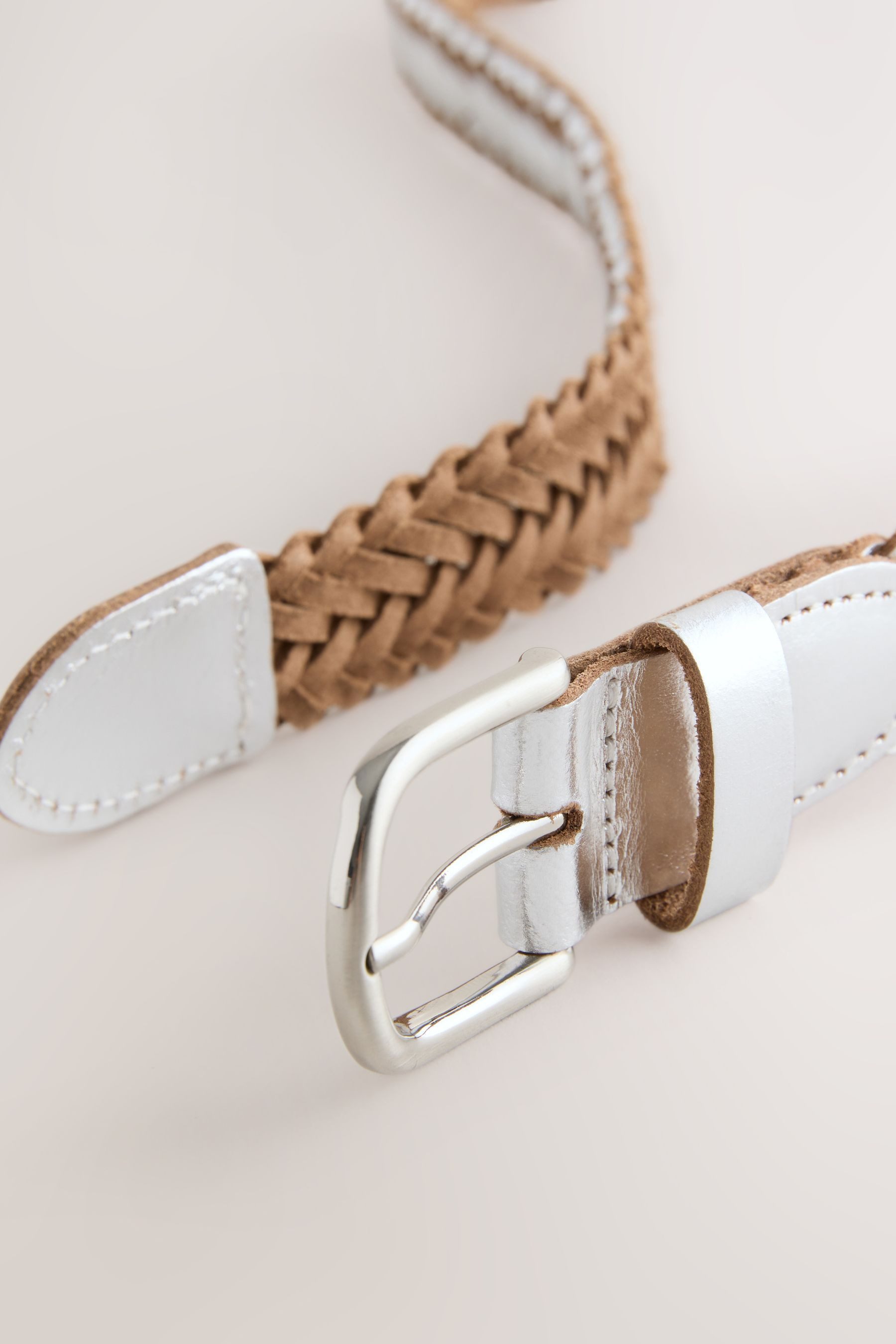 Next Ledergürtel Handgeflochtener Ledergürtel (1-St) günstig online kaufen