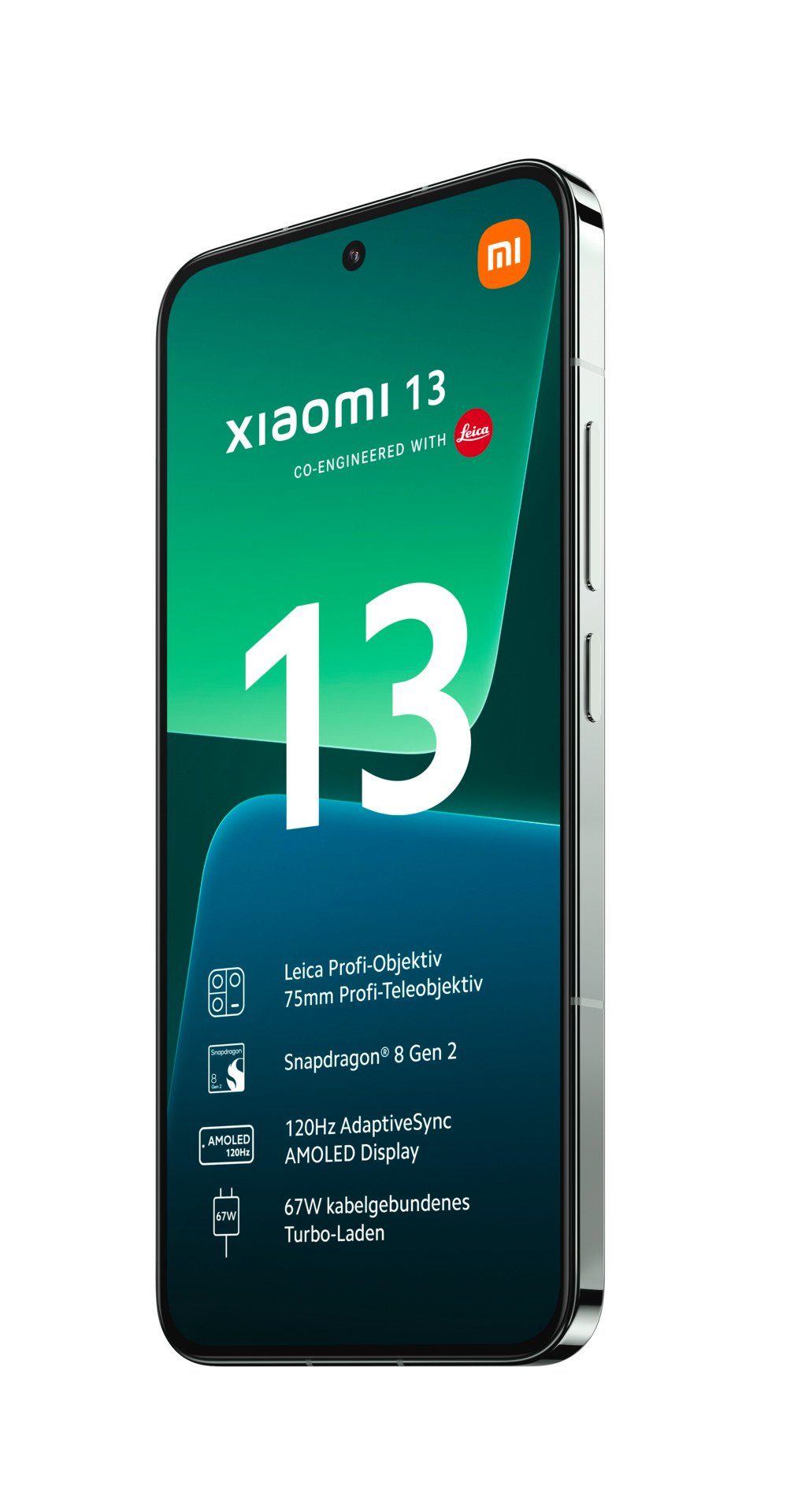 Xiaomi 13 8GB+256GB GB (16,15 cm/6,36 256 Speicherplatz, Smartphone MP 54 Kamera) Zoll, Grün