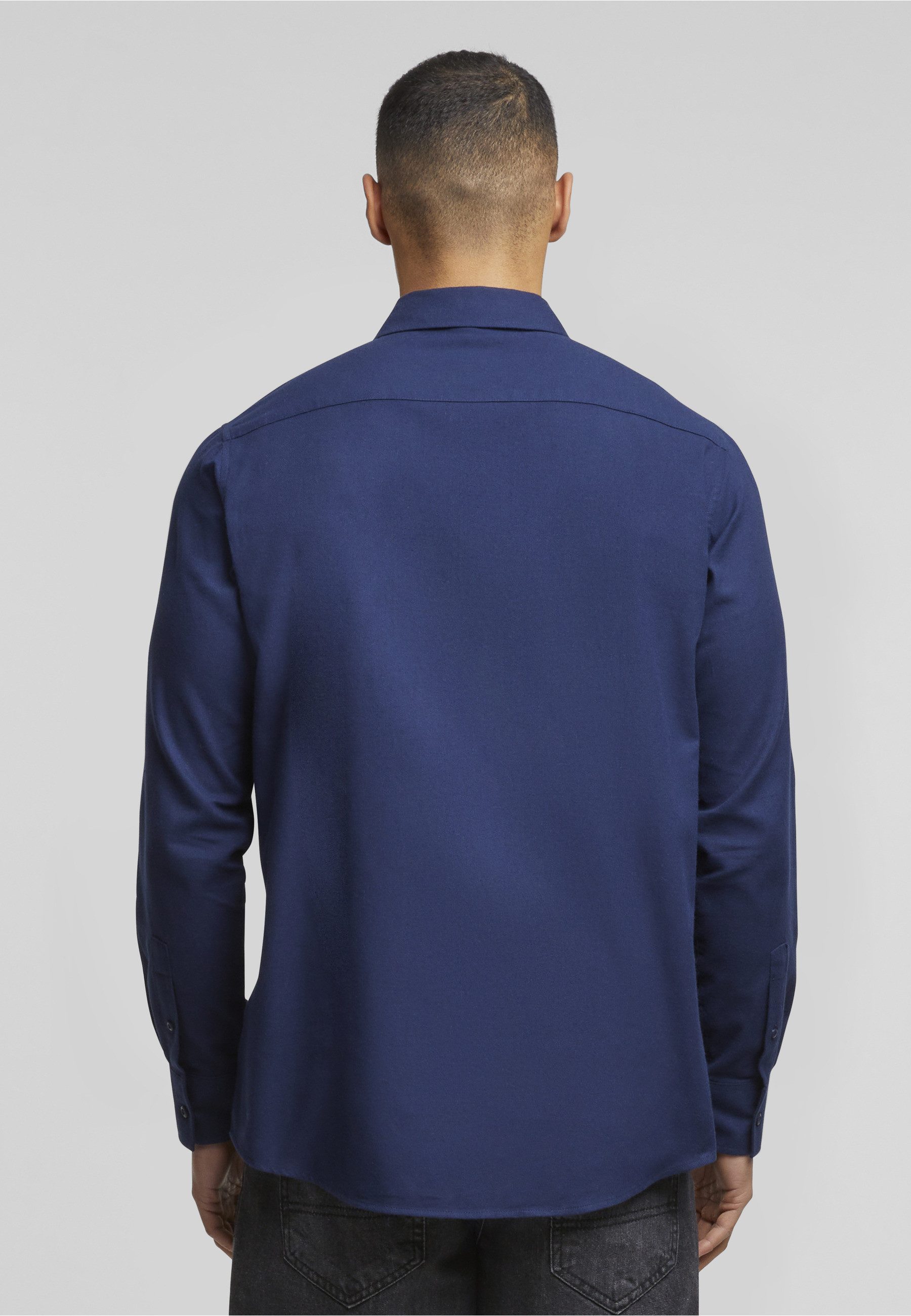 URBAN CLASSICS Langarm-Poloshirt Urban Classics Herren Flanell Shirt (1-tlg)