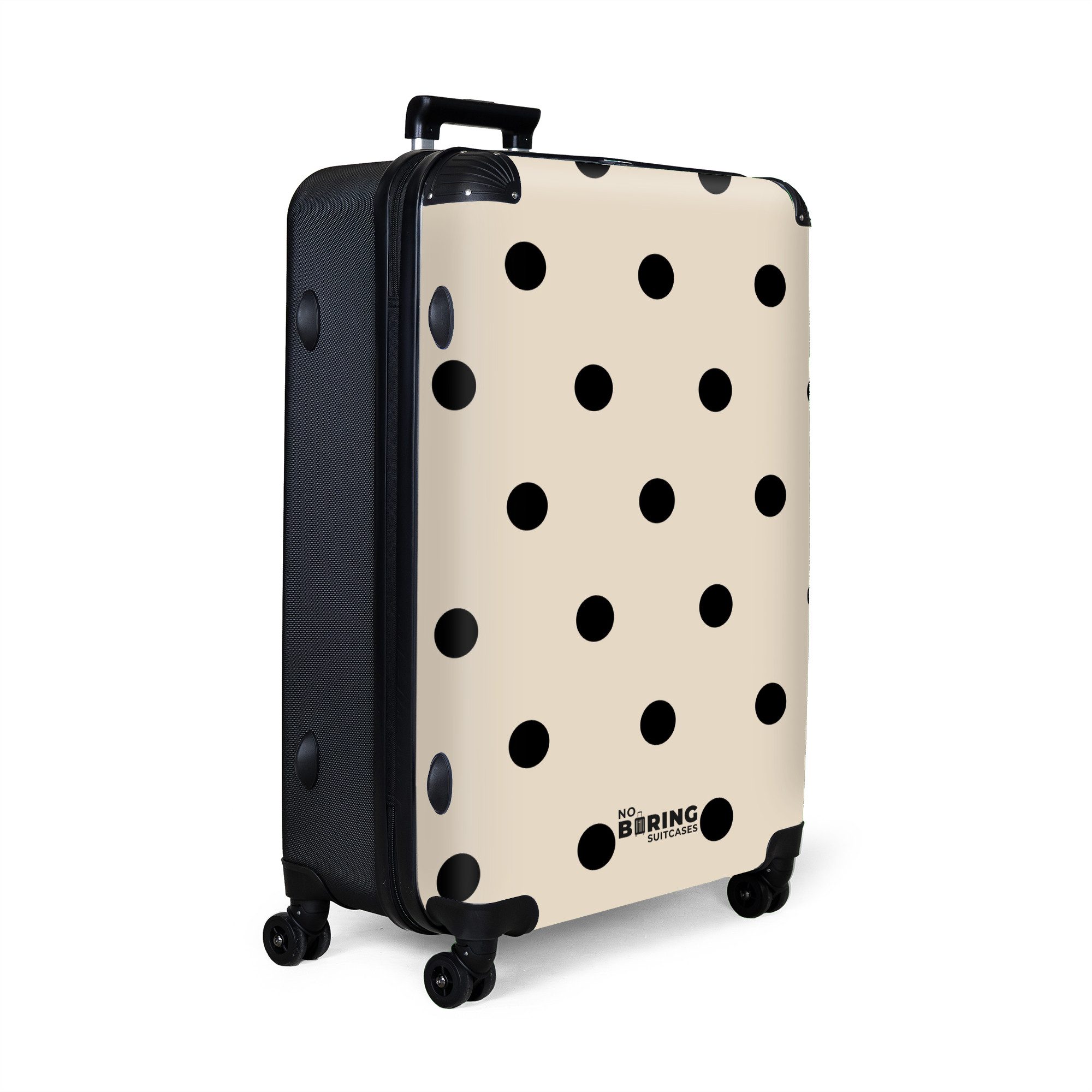 NoBoringSuitcases.com© Hartschalen-Trolley Beigefarbener Hintergrund mit sc günstig online kaufen
