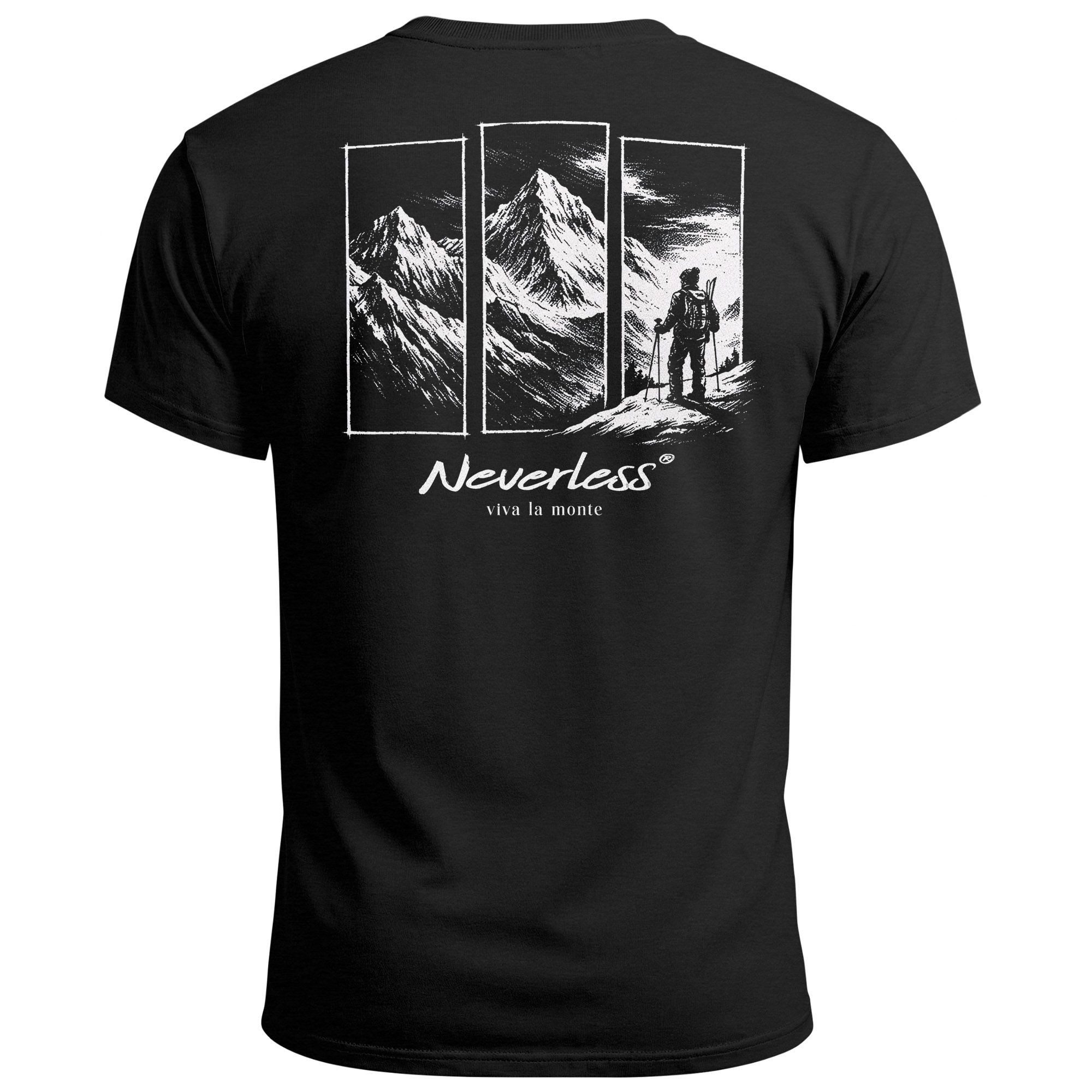 Neverless Print-Shirt Herren T-Shirt Backprint Grafik Aufdruck Nature Outdo günstig online kaufen