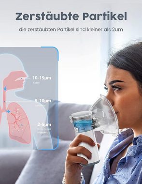 DOPWii Inhalator Nebulizer Vernebler Inhaliergerät Inhalationsgerät, USB-C, 1-tlg.