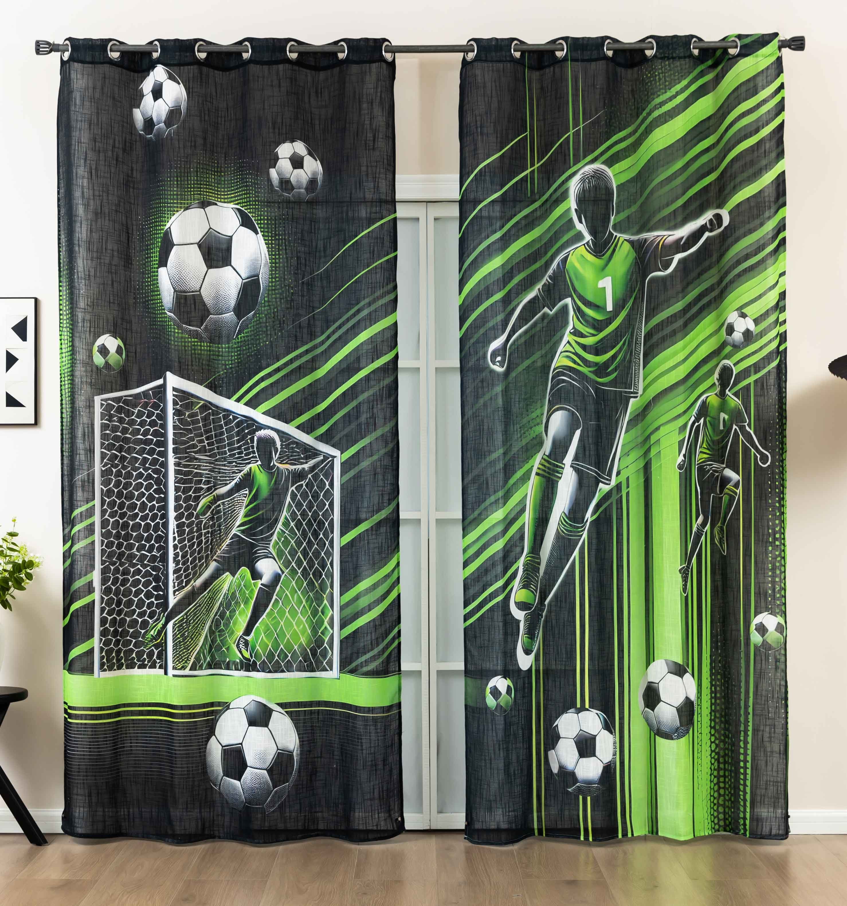 Gardinenbox Gardine (2 St), Ösen, halbtransparent, Polyester, Grobfaser »Se günstig online kaufen