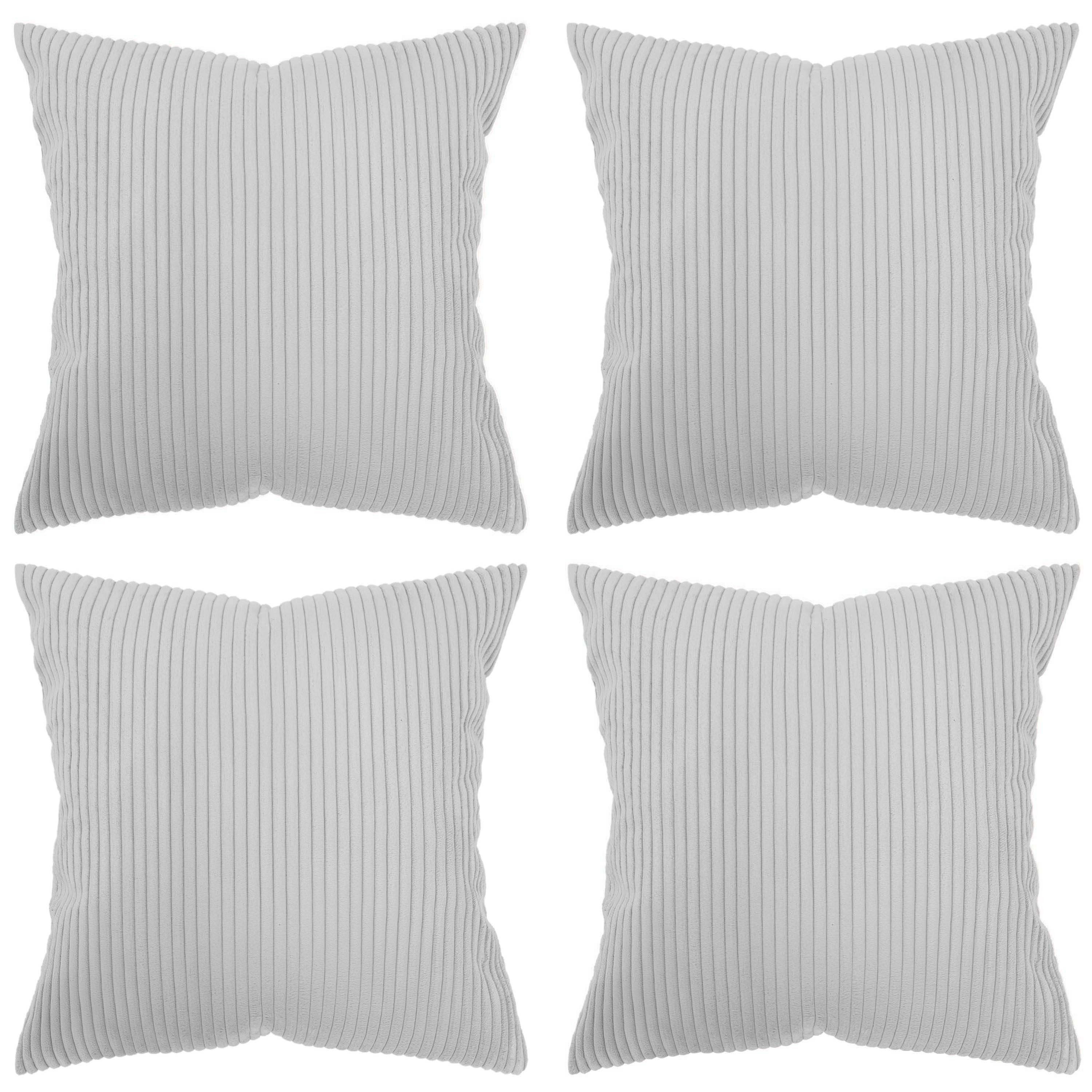 Amilian Kissenhüllen - 4er Set Kissenbezug - Zierkissenbezüge - Kissenbezüge, (4 Stück), 40x40 cm, Kissenhülle für Sofakissen, Dekokissen, Kissen, Zierkissen
