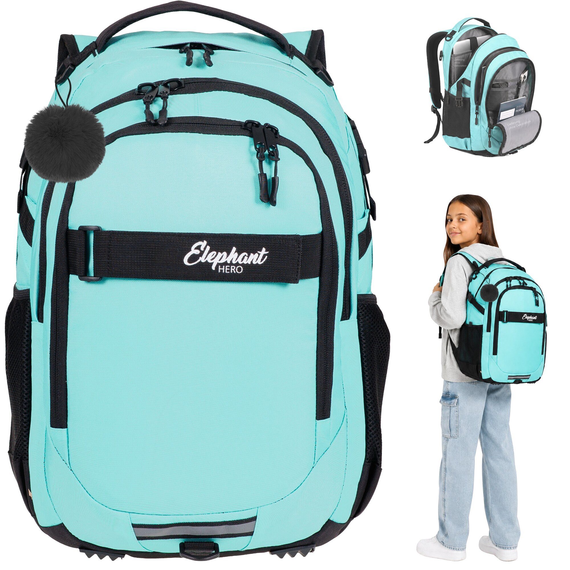 ELEPHANT Schulrucksack Hero Signature Schultasche, Rucksack, Schulmappe