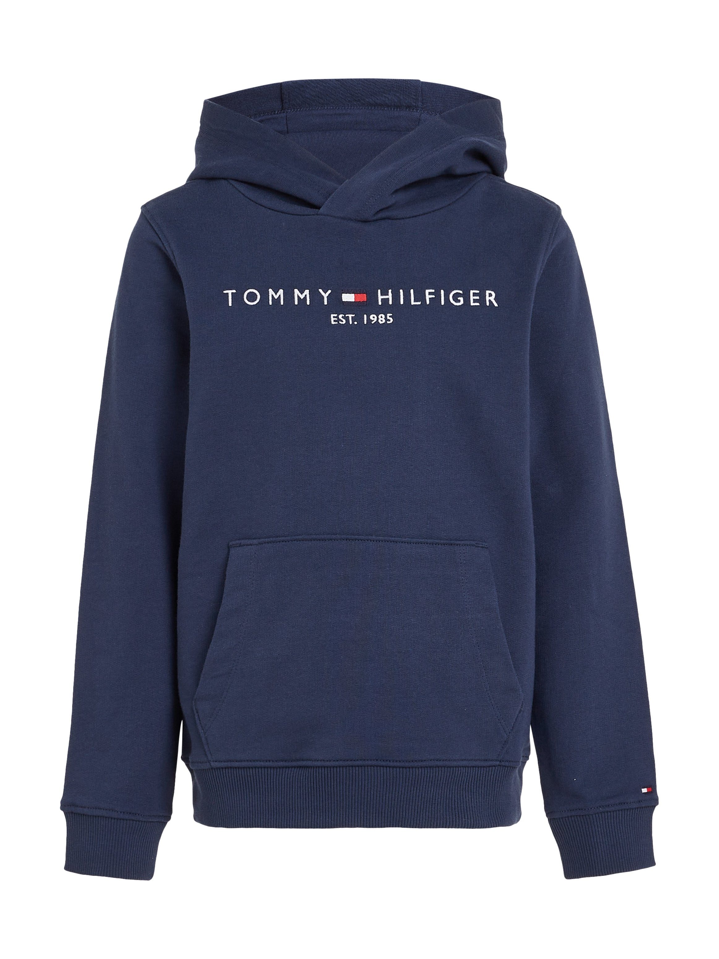 Mädchen Tommy Kids Kinder Junior Kapuzensweatshirt ESSENTIAL MiniMe,für und HOODIE Hilfiger Jungen