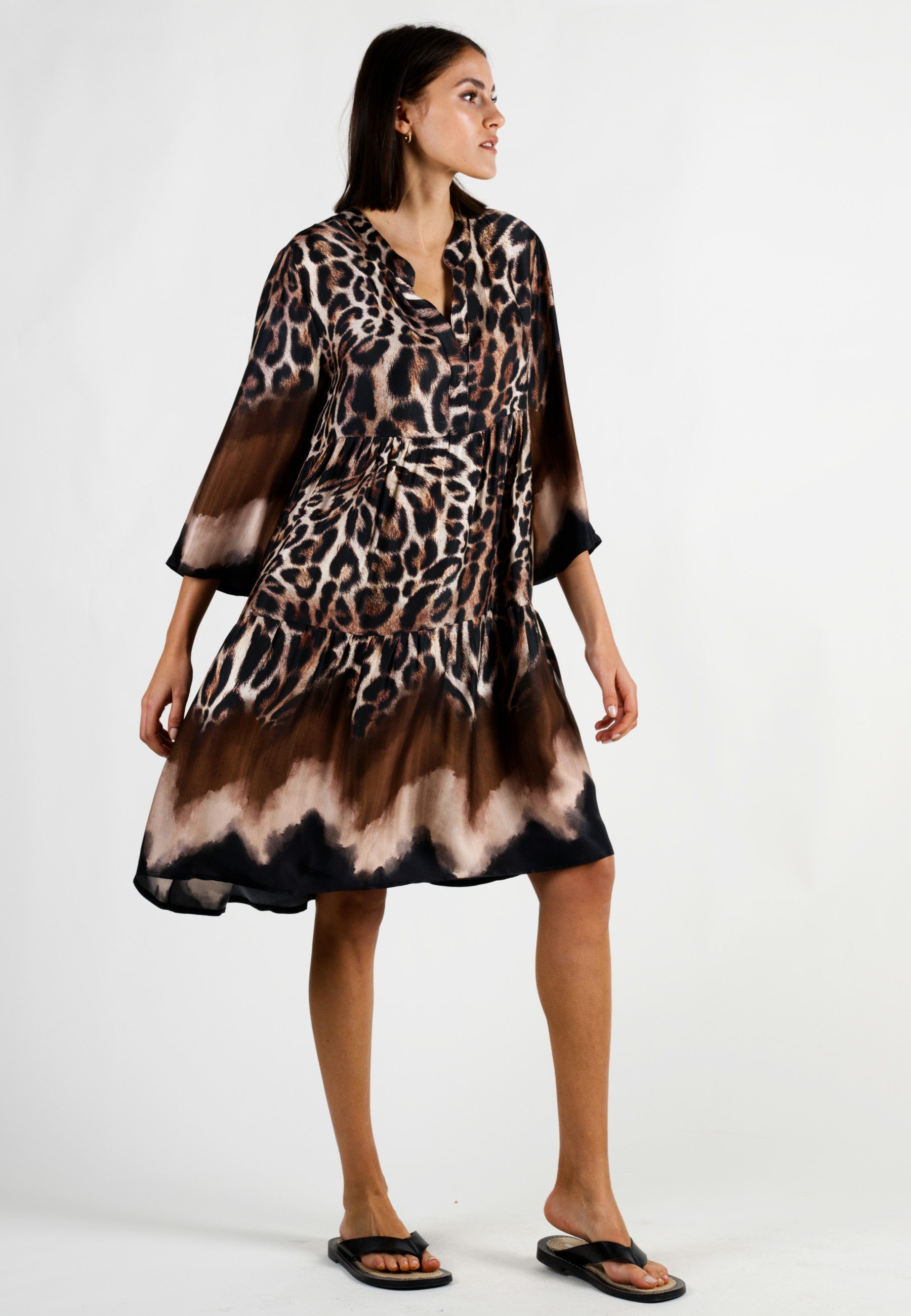 Andijamo-Fashion Tunikakleid WILD GLAM Bordure