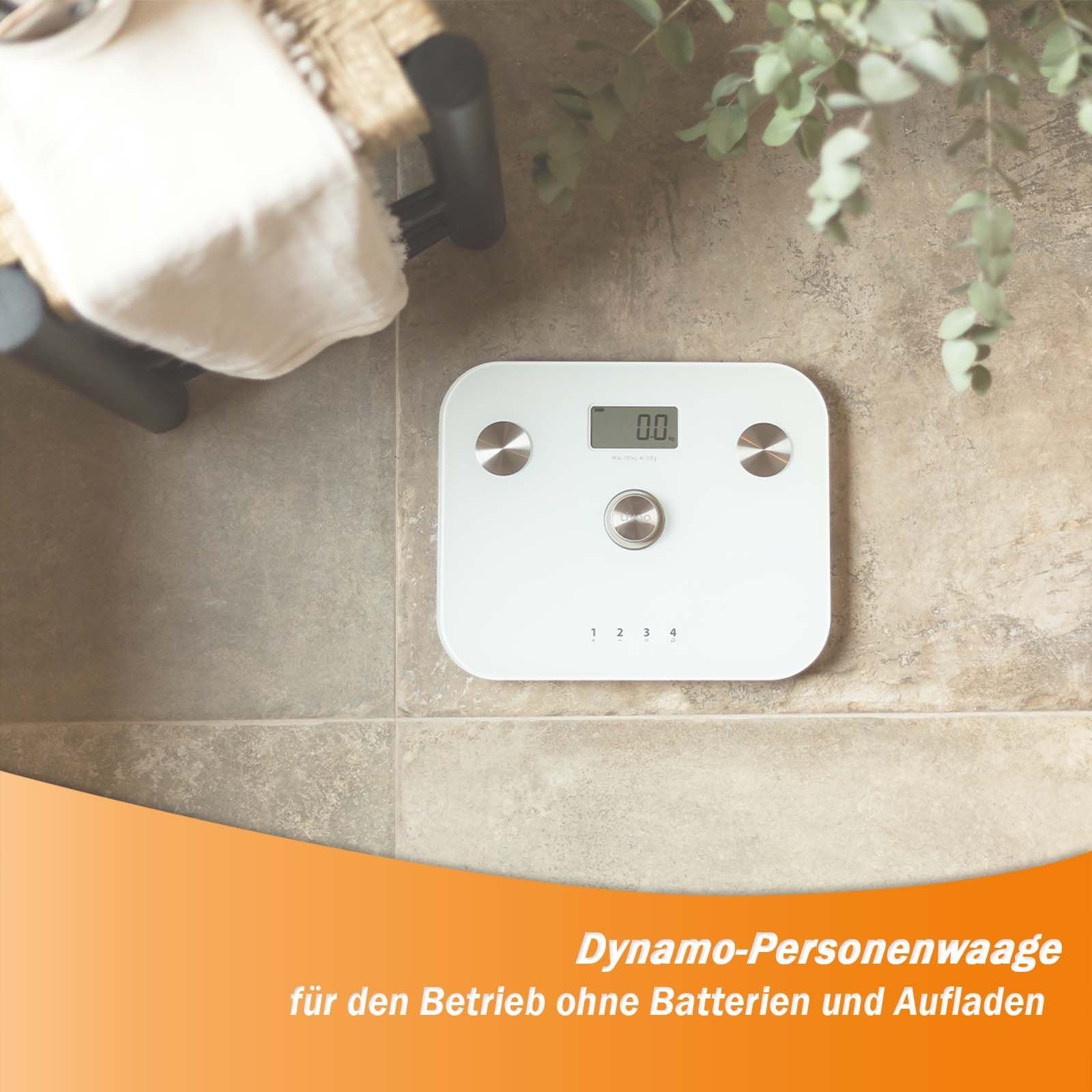 LIVOO Personenwaage LIVOO Personenwaage BMI Körperfett Muskeln Digitalwaage Glas DOM465W