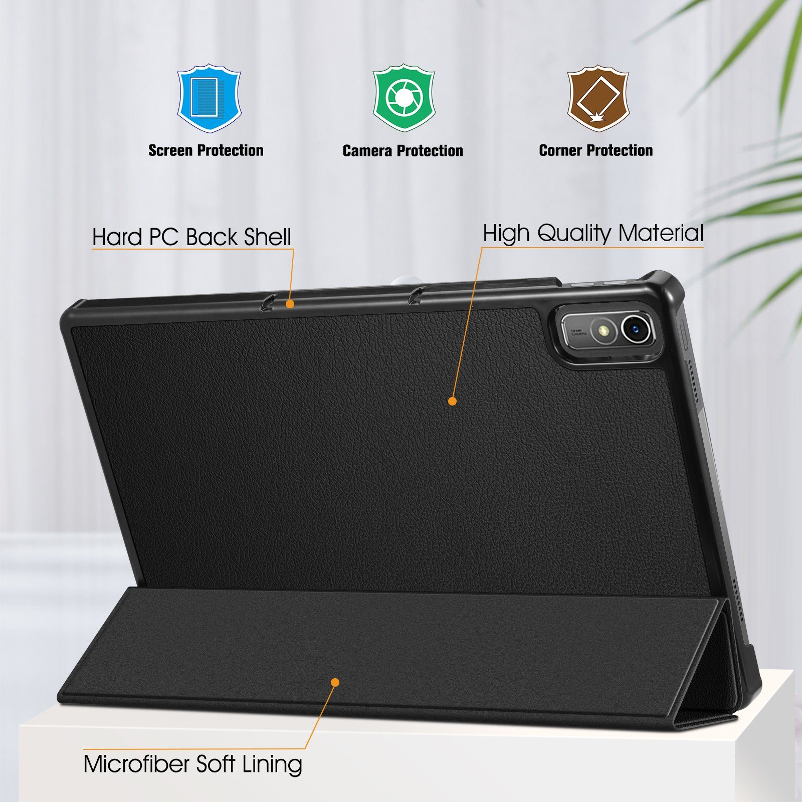 Fintie Tablet-Hülle für Lenovo Tab P11 (2nd Gen) 11.5 Zoll TB350FU/TB350XU 2022, Ultra Schlank Kunstleder Schutzhülle mit Auto Schlaf/Wach Funktion