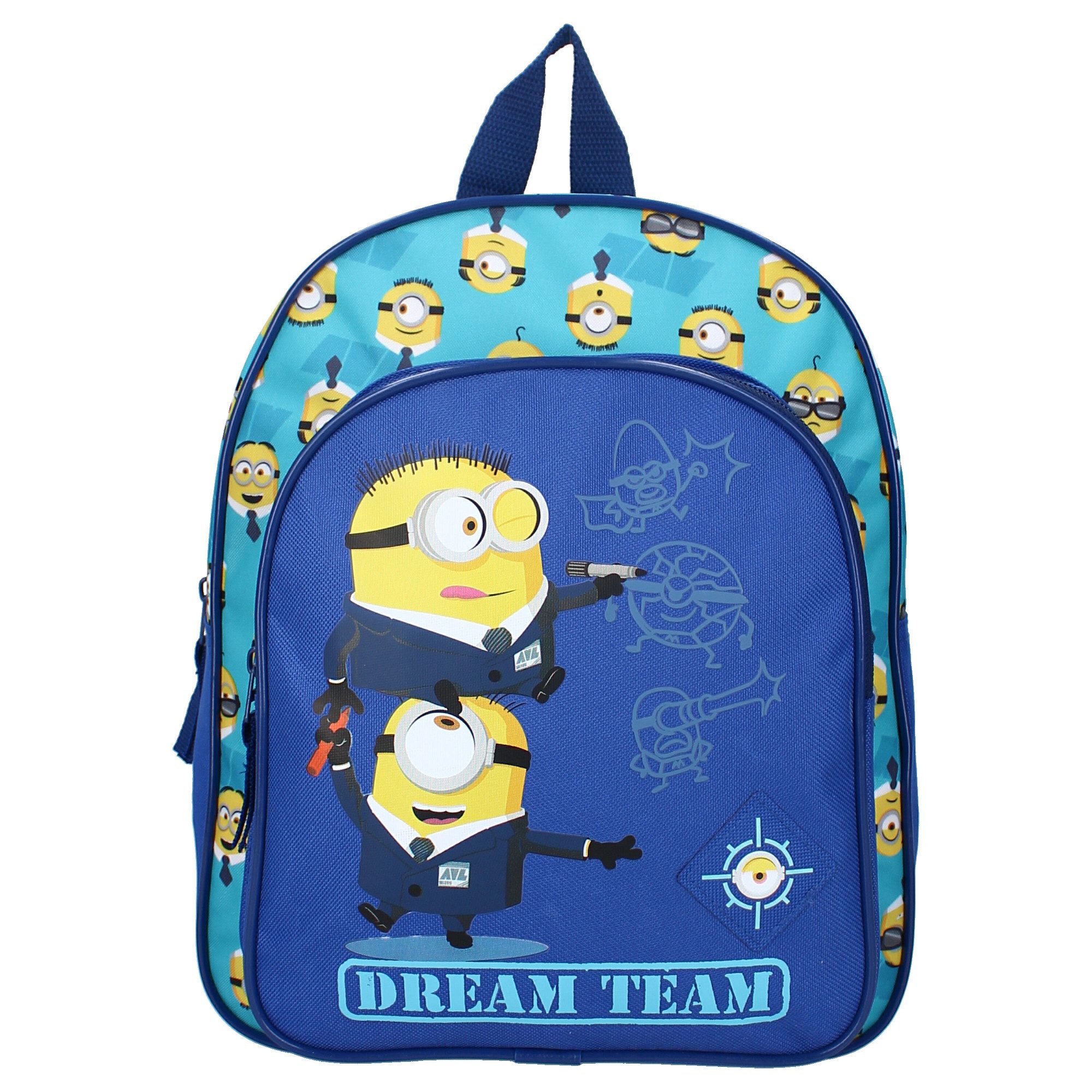 Vadobag Kinderrucksack Minions Dream Team – Schulranzen mit Vordertasche Schulrucksack