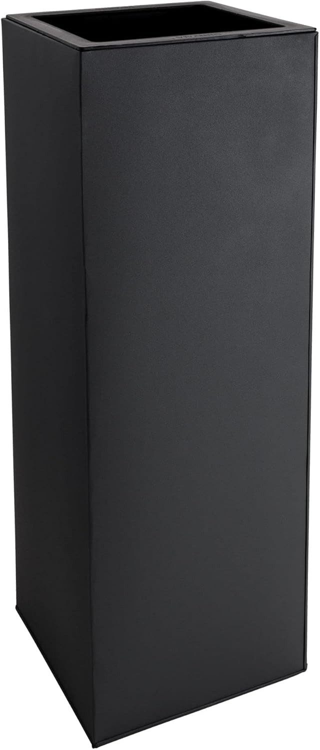 VIVANNO Pflanzkübel Zink BLOCK Säule - Anthrazit Matt (1 St), 29x29x80 cm günstig online kaufen