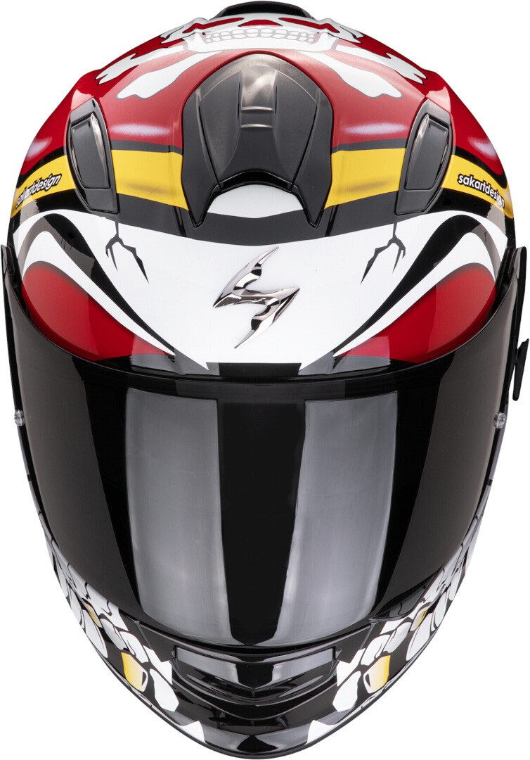 Scorpion Exo Motorradhelm Exo-491 Pirate Helm, integriertes Sonnenvisier