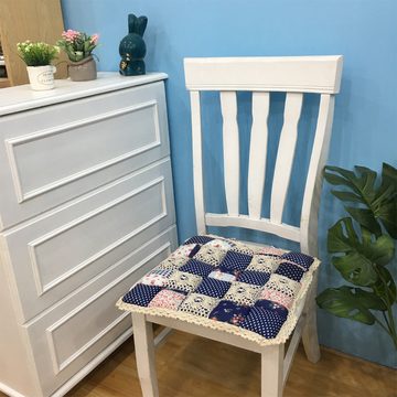 Lubgitsr Sitzkissen Sitzkissen 40 x 40 cm, dunkelblau, Sitzpolster für Sessel und Sofas
