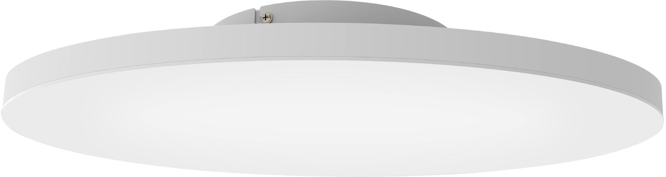 EGLO Deckenleuchte TURCONA-Z, LED fest integriert, warmweiß - kaltweiß, Deckenleuchte in weiß aus Stahl, Alu - 34,2W - warmweiß - kaltweiß | Deckenlampen