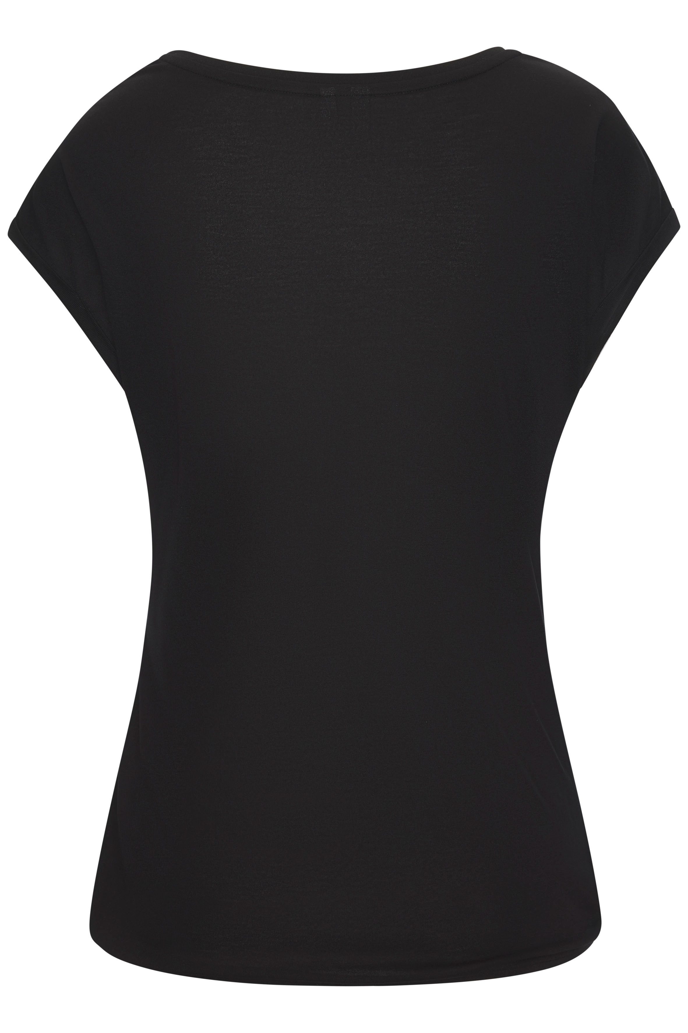 LASCANA Kurzarmshirt mit schimmerndem Blumenprint aus elastischer Viskose-Qualität