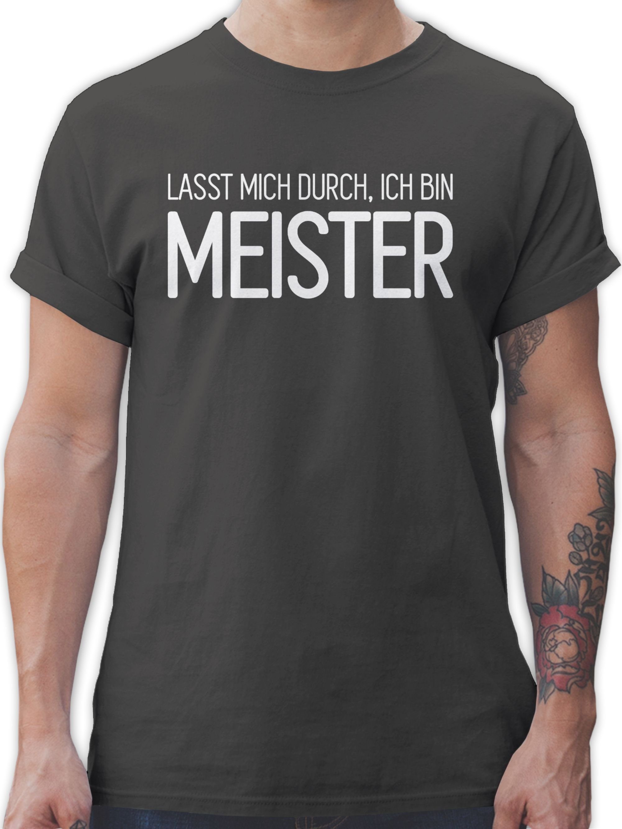 Herren Shirts Shirtracer T-Shirt Lasst mich durch, ich bin Meister - Handwerker Geschenke - Herren Premium T-Shirt Handwerk und 
