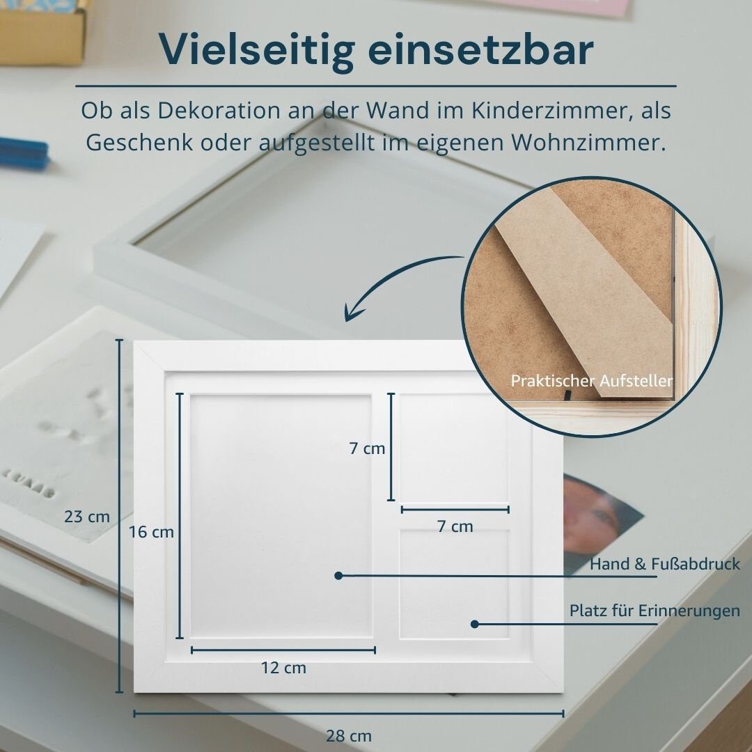 Amari Babyspiegel Amari ® Gipsabdruck Set Baby Hand- und Fuß
