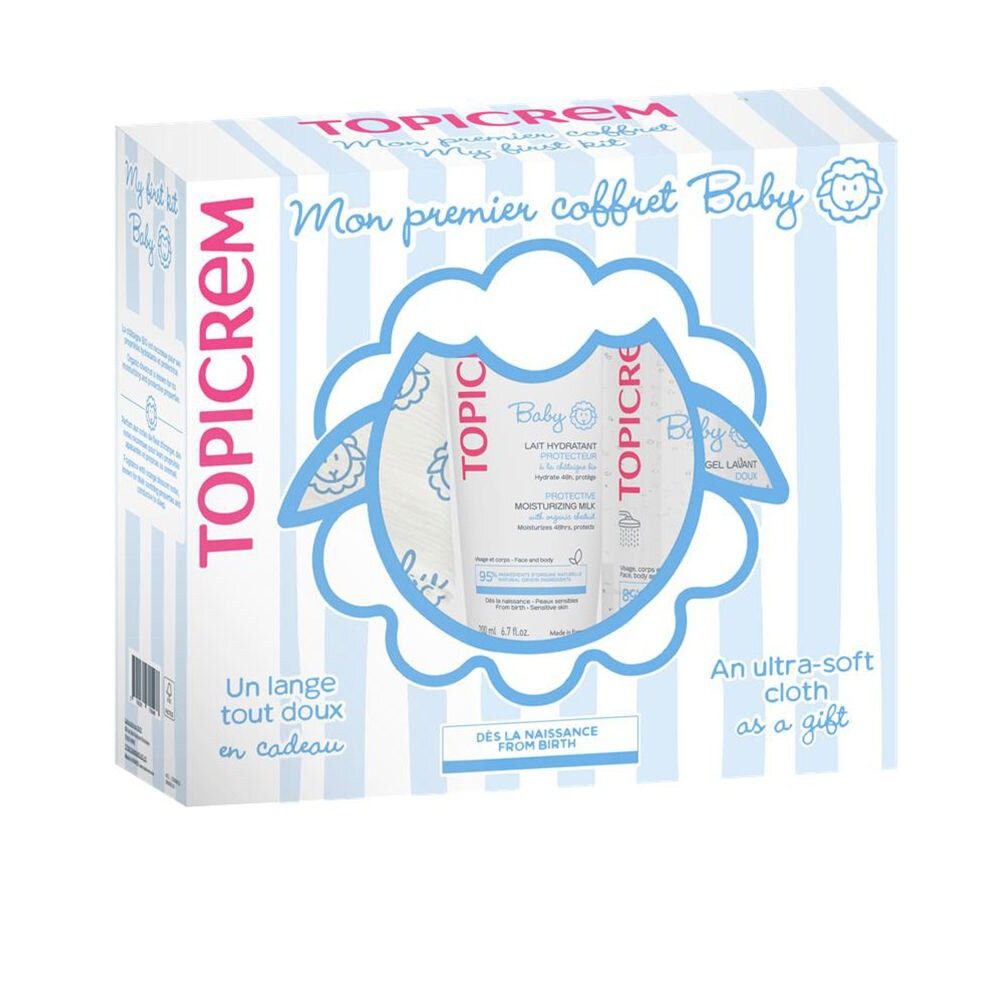 Topicrem Körpermilch FEUCHTIGKEITSMILCH FÜR BABYS 500 ML + REINIGUNGSGEL 75 ML