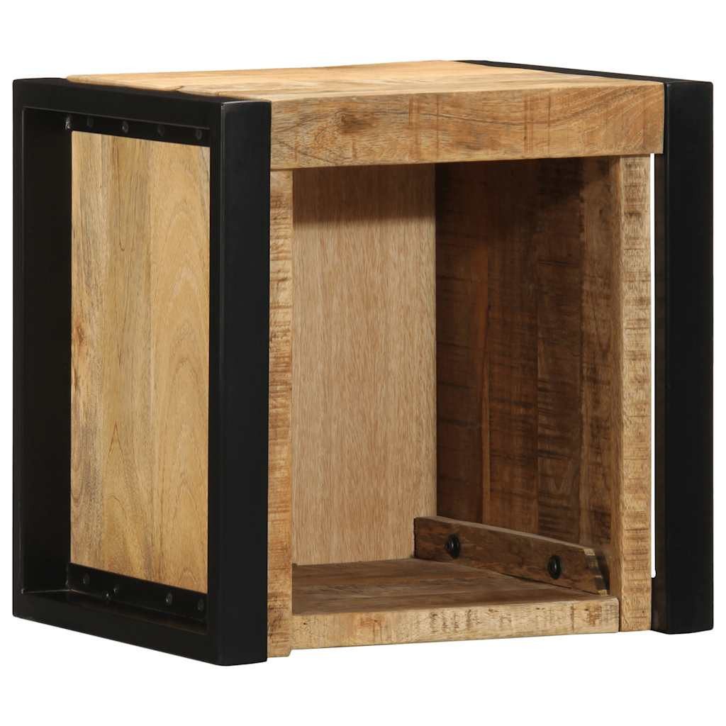 vidaXL Nachttisch Nachttisch 40x35x40 cm Raues -Massivholz (1-St)
