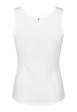 MARC AUREL Tanktop mit Logo Applikation