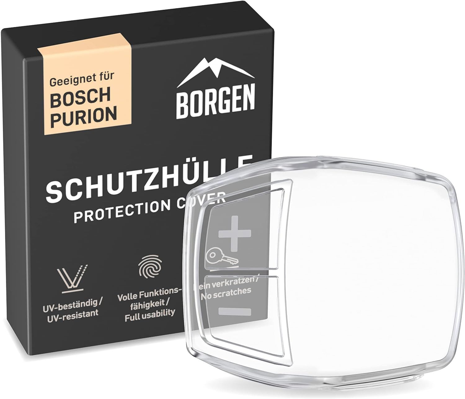 Borgen Displayschutzfolie Borgen E-Bike Displayschutz geeignet für Bosch Purion Display