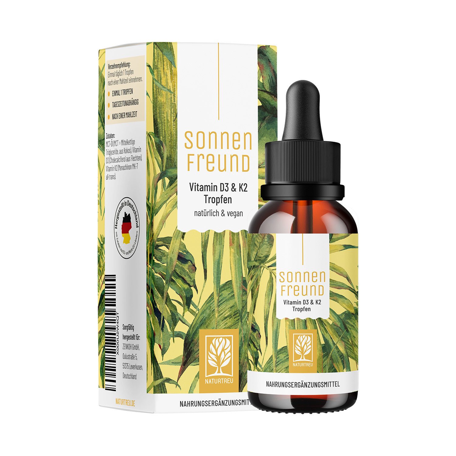 Naturtreu SONNENFREUND Tropfen, 1 er 1200 St., 30 ml, Hergestellt in Deutschland unter strengen Qualitätskontrollen, l…