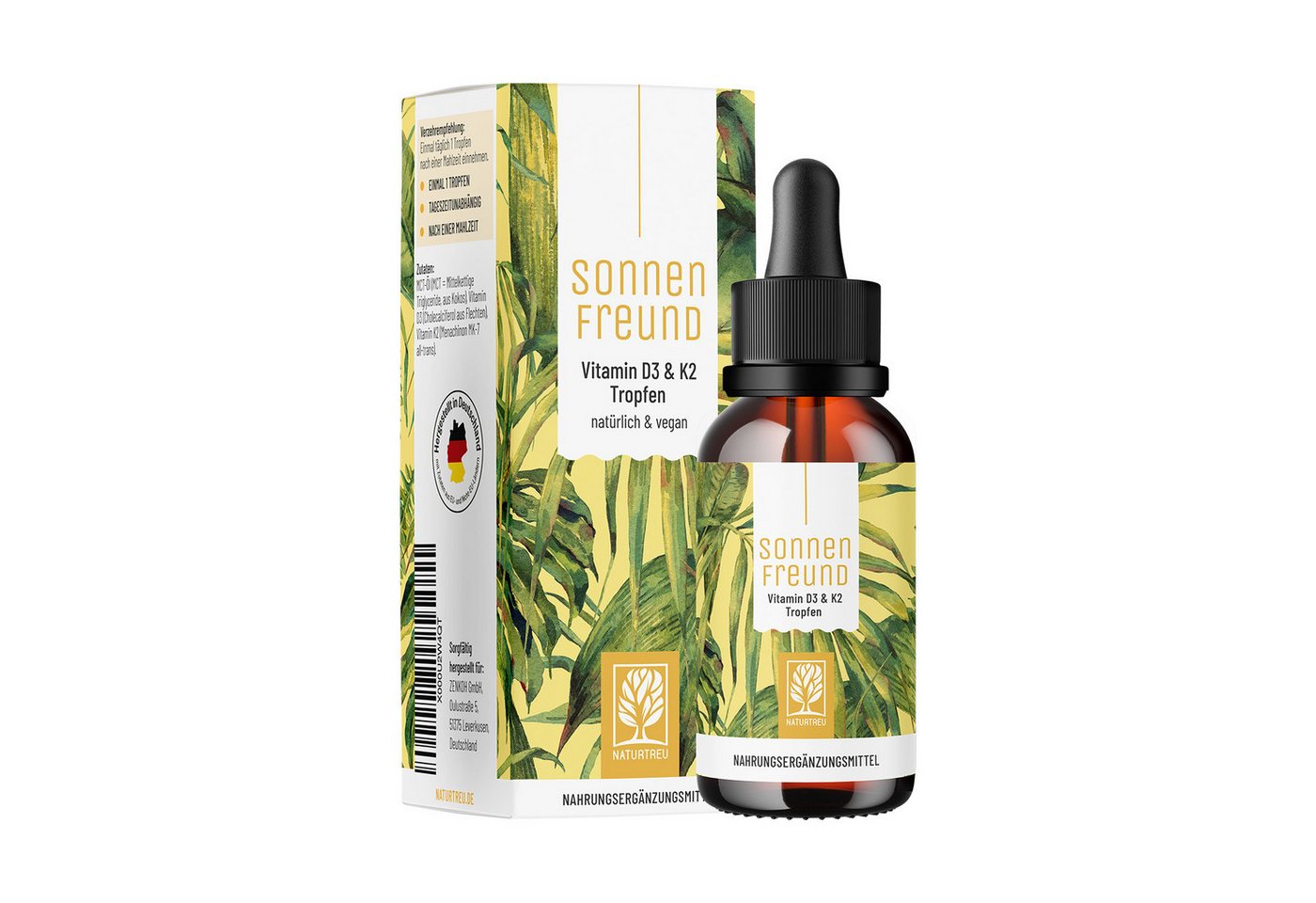 Naturtreu SONNENFREUND Tropfen, 1 er 1200 St., 30 ml, Hergestellt in Deutschland unter strengen Qualitätskontrollen, l…
