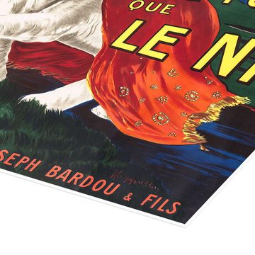 Posterlounge Poster Leonetto Cappiello, Ich rauche nur Nil (französisch), Vintage Malerei