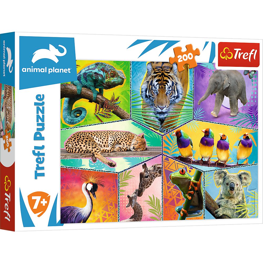Trefl Puzzle Trefl Animal Planet Exotische Tiere Puzzle, Puzzleteile, Made in Europe
