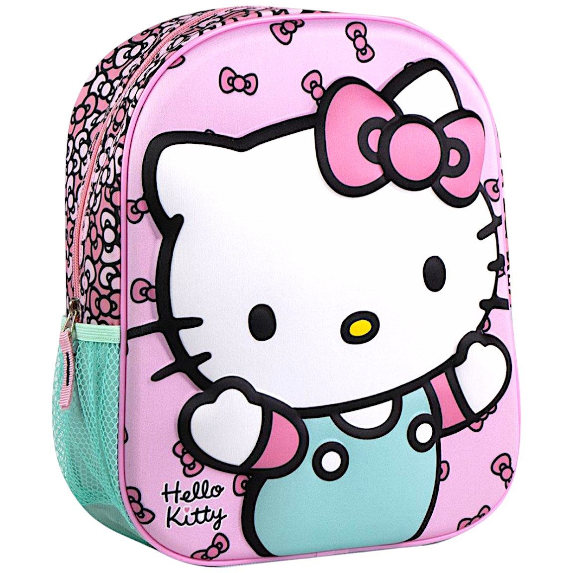 Hello Kitty Kindergartentasche, 3D Kinder-Rucksack 31x25x10 cm