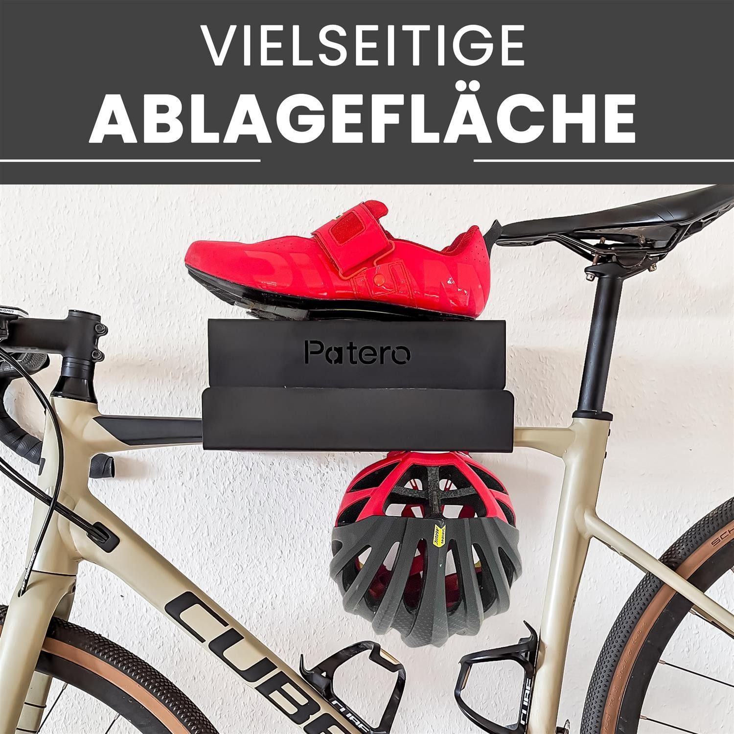 Patero Fahrradwandhalterung Fahrradhalterung Wand aus Metall mit 30kg Tragl günstig online kaufen